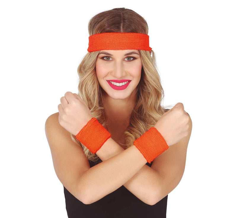 SET 2 WRISTBANDS AND HEADBAND