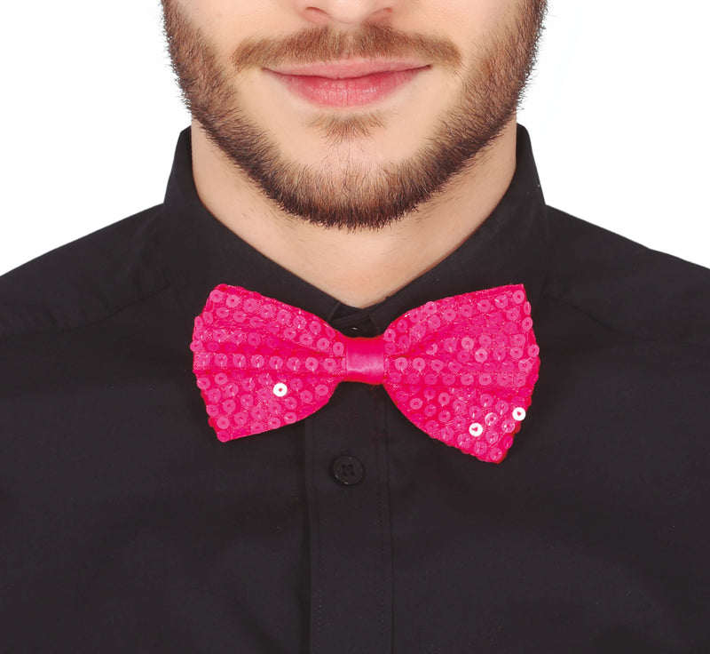 SEQUINED BOW TIE, 12 CM