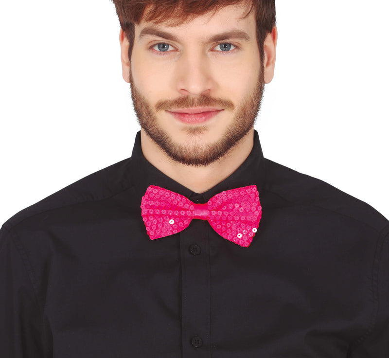SEQUINED BOW TIE, 12 CM