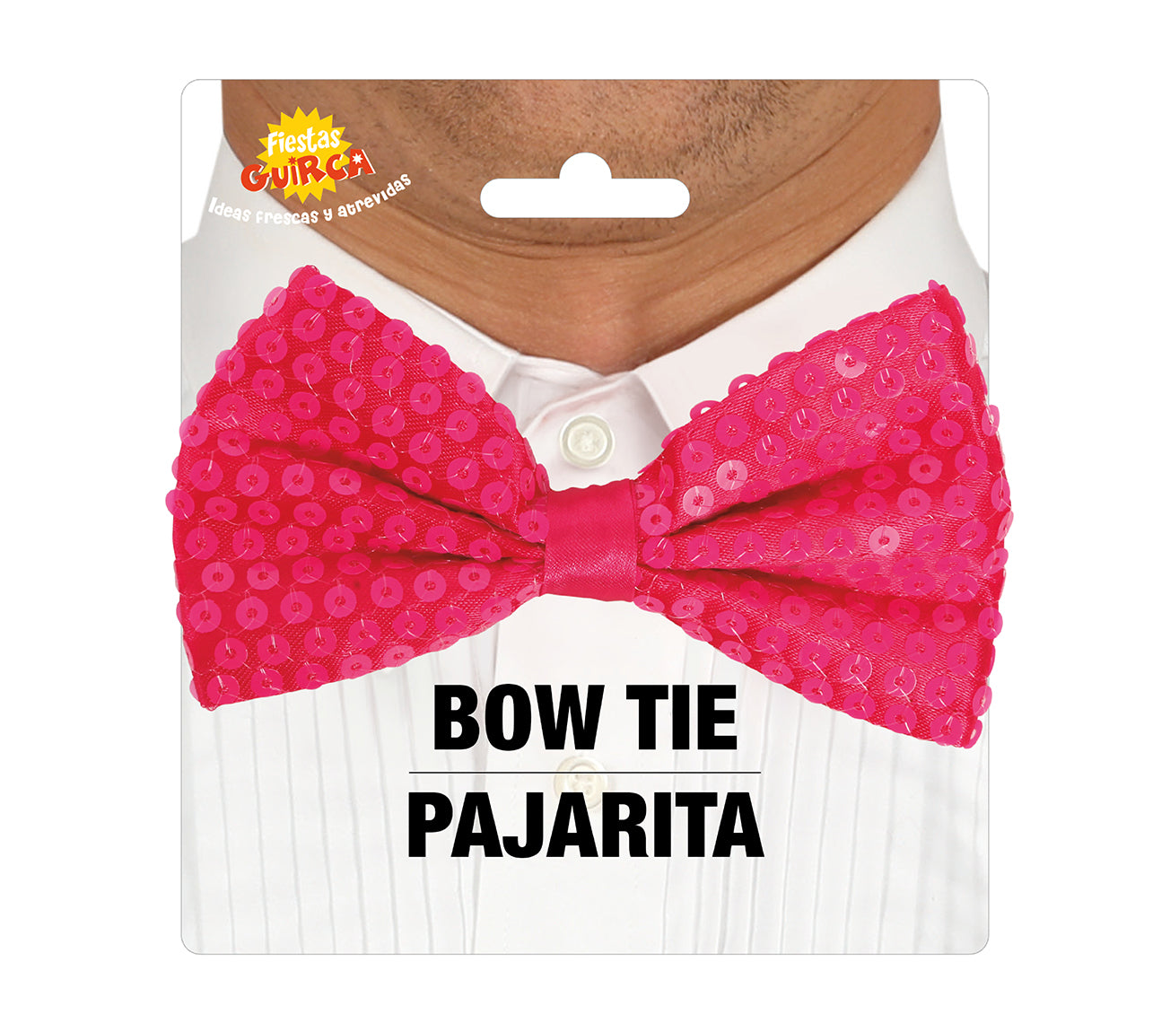 SEQUINED BOW TIE, 12 CM