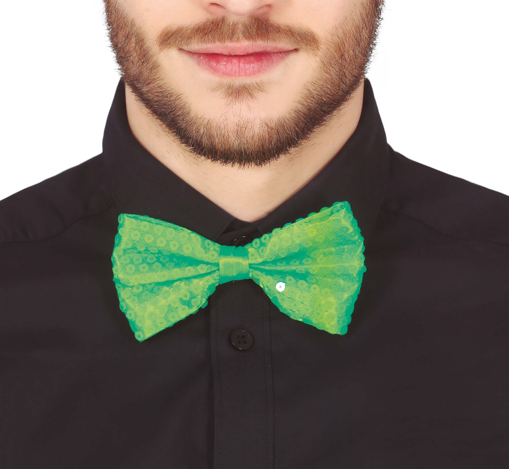 SEQUINED BOW TIE, 12 CM