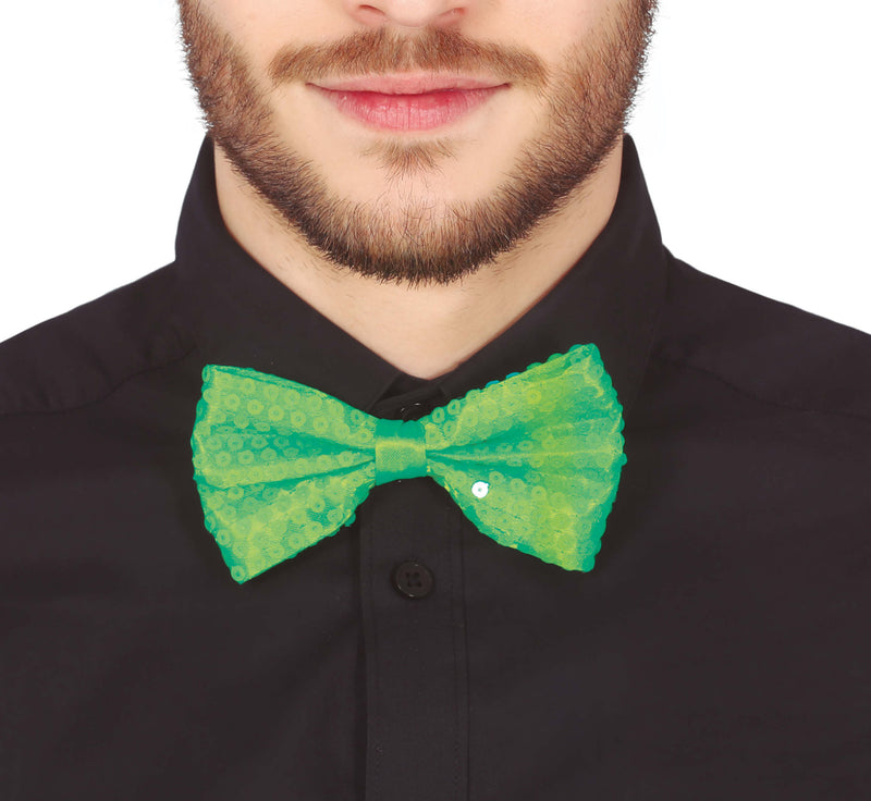 SEQUINED BOW TIE, 12 CM