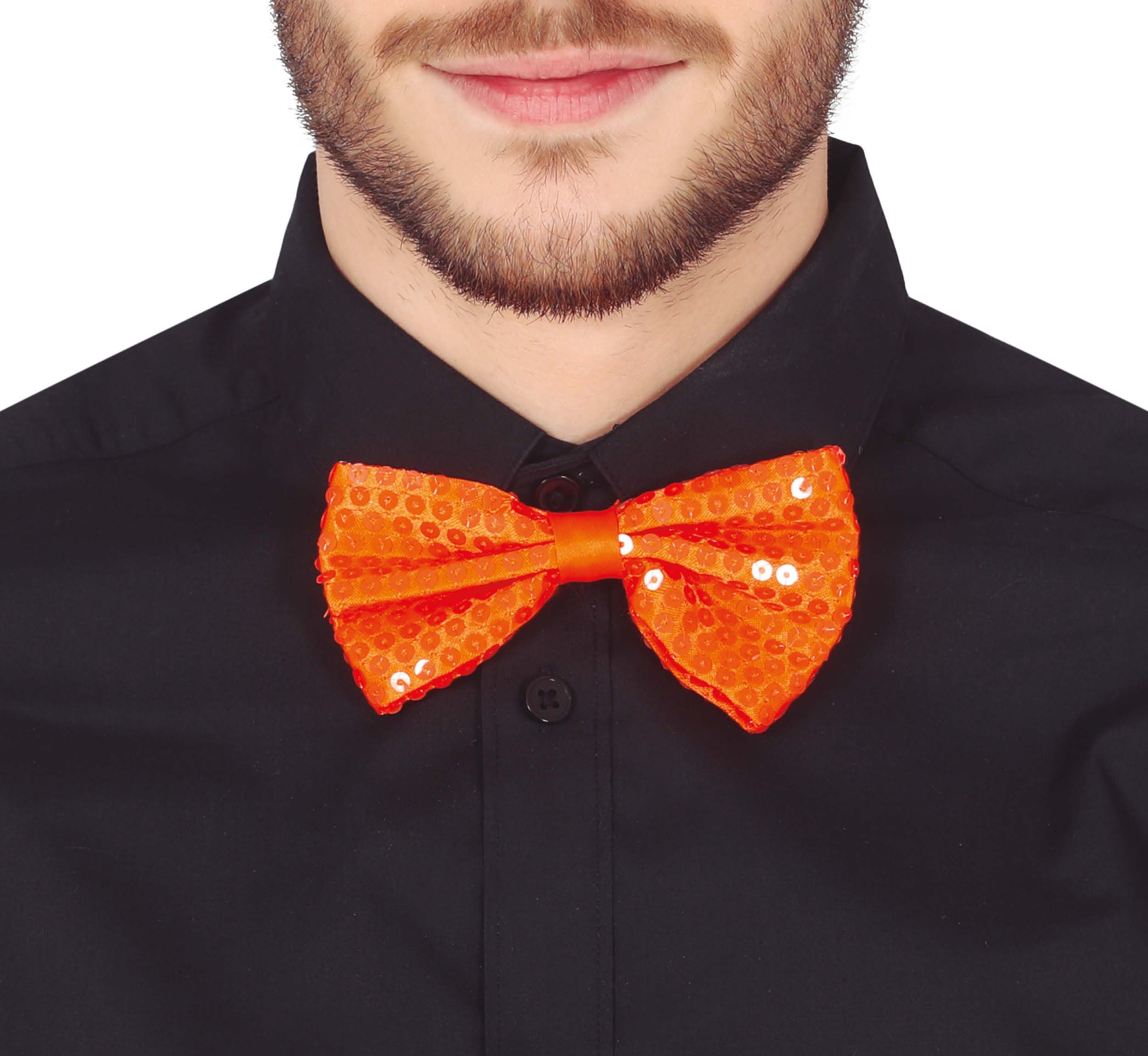 SEQUINED BOW TIE, 12 CM