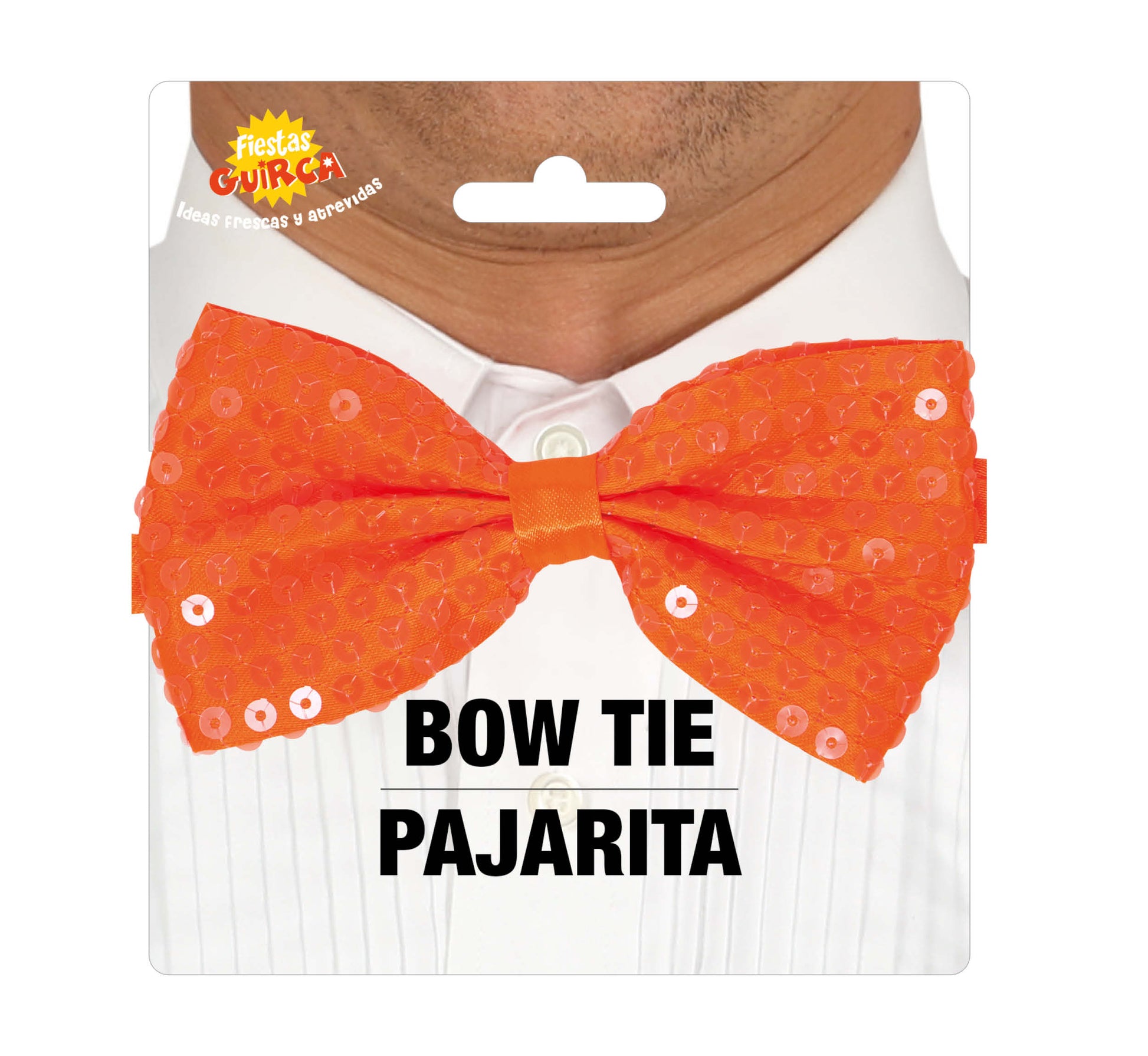 SEQUINED BOW TIE, 12 CM