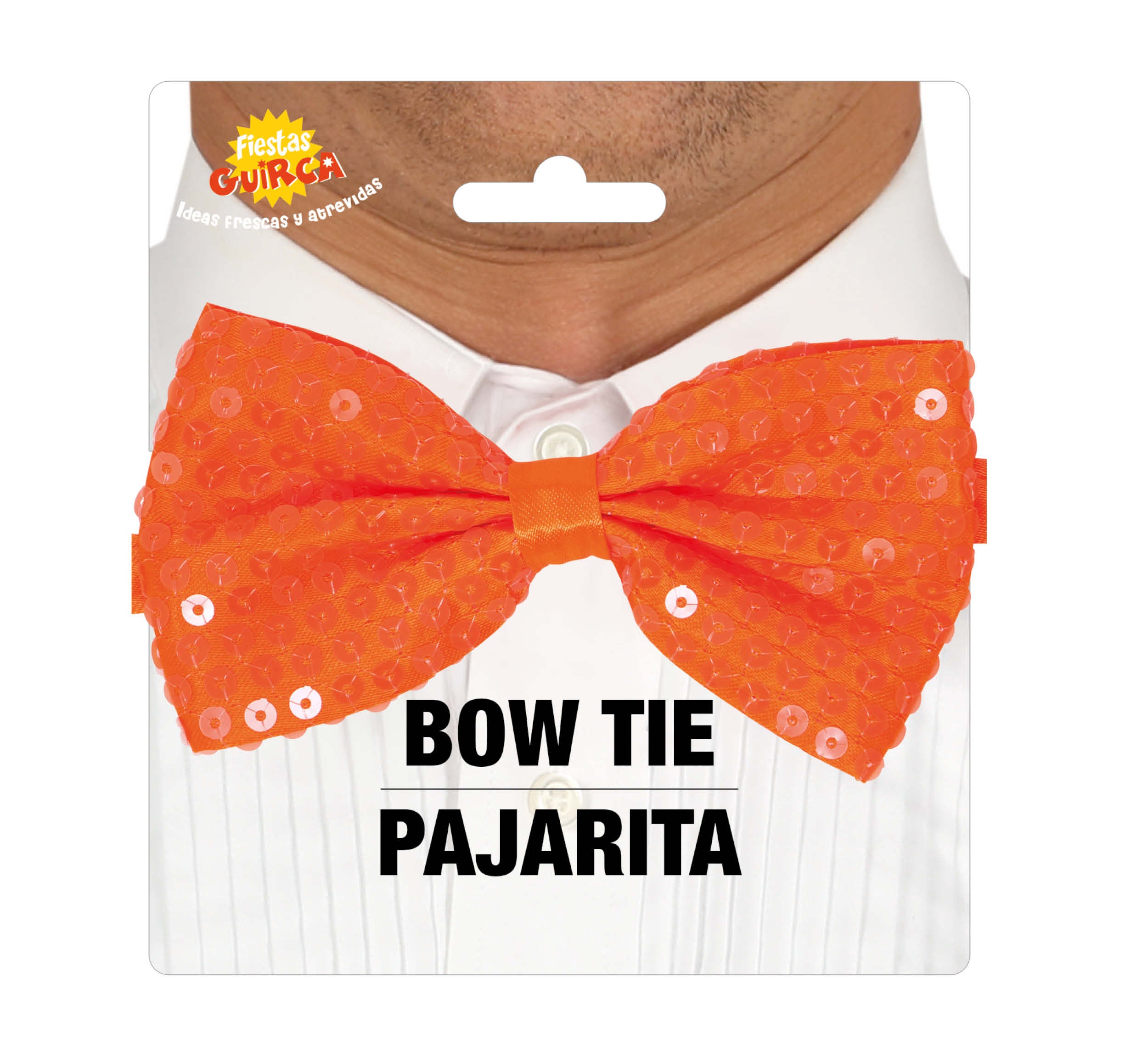 SEQUINED BOW TIE, 12 CM