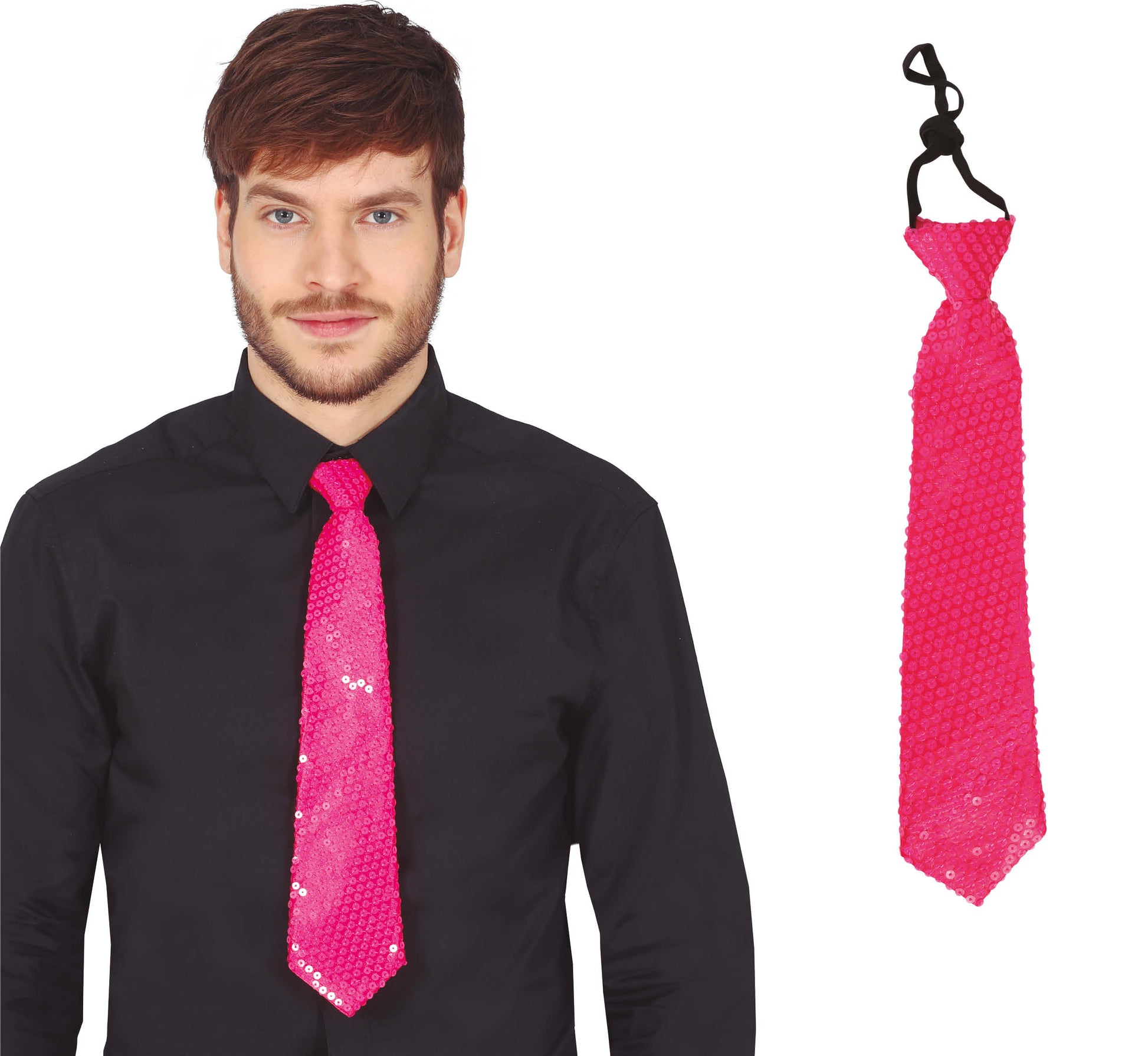 SEQUINS TIE 35 CM