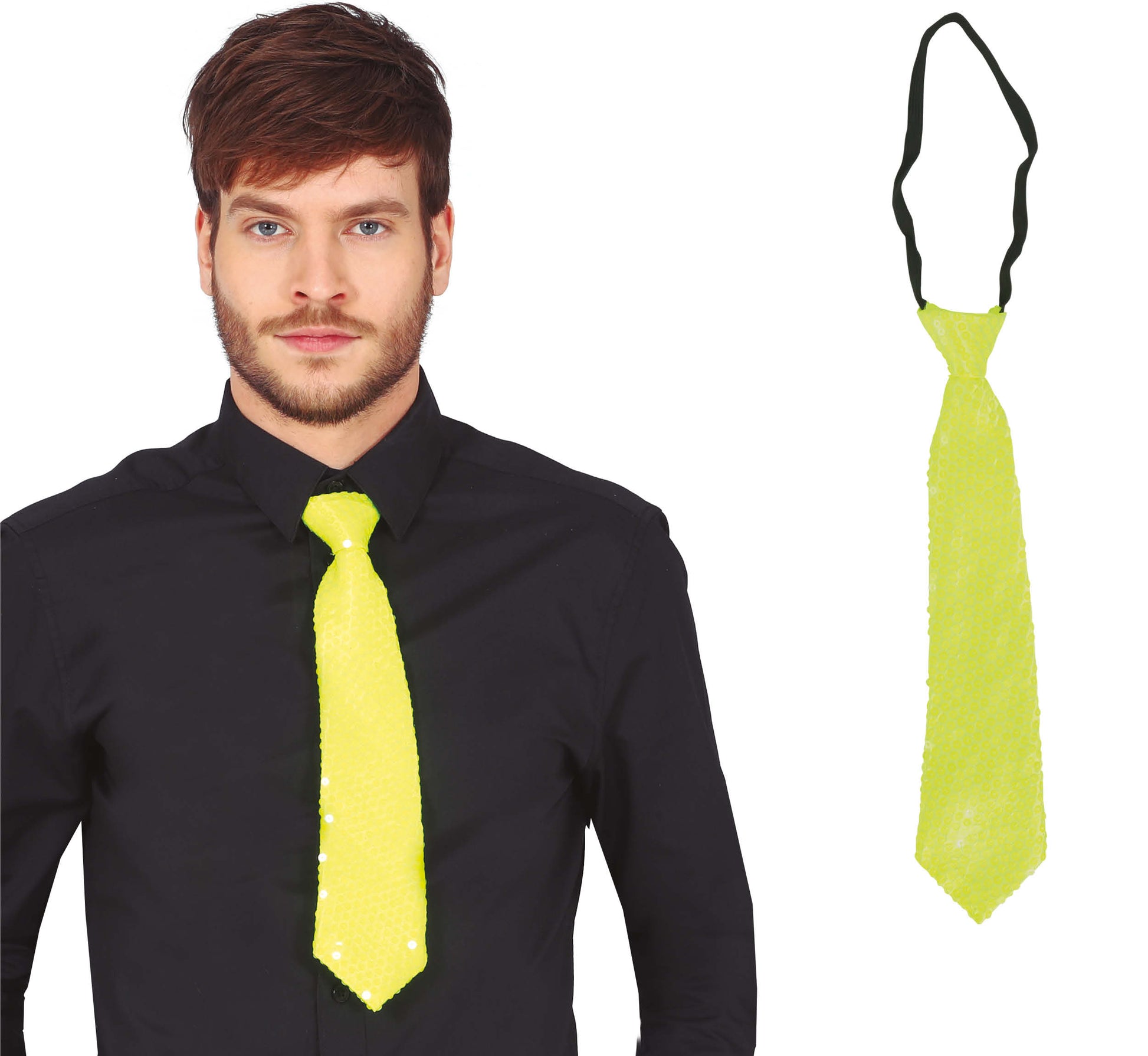 SEQUINS TIE 35 CM