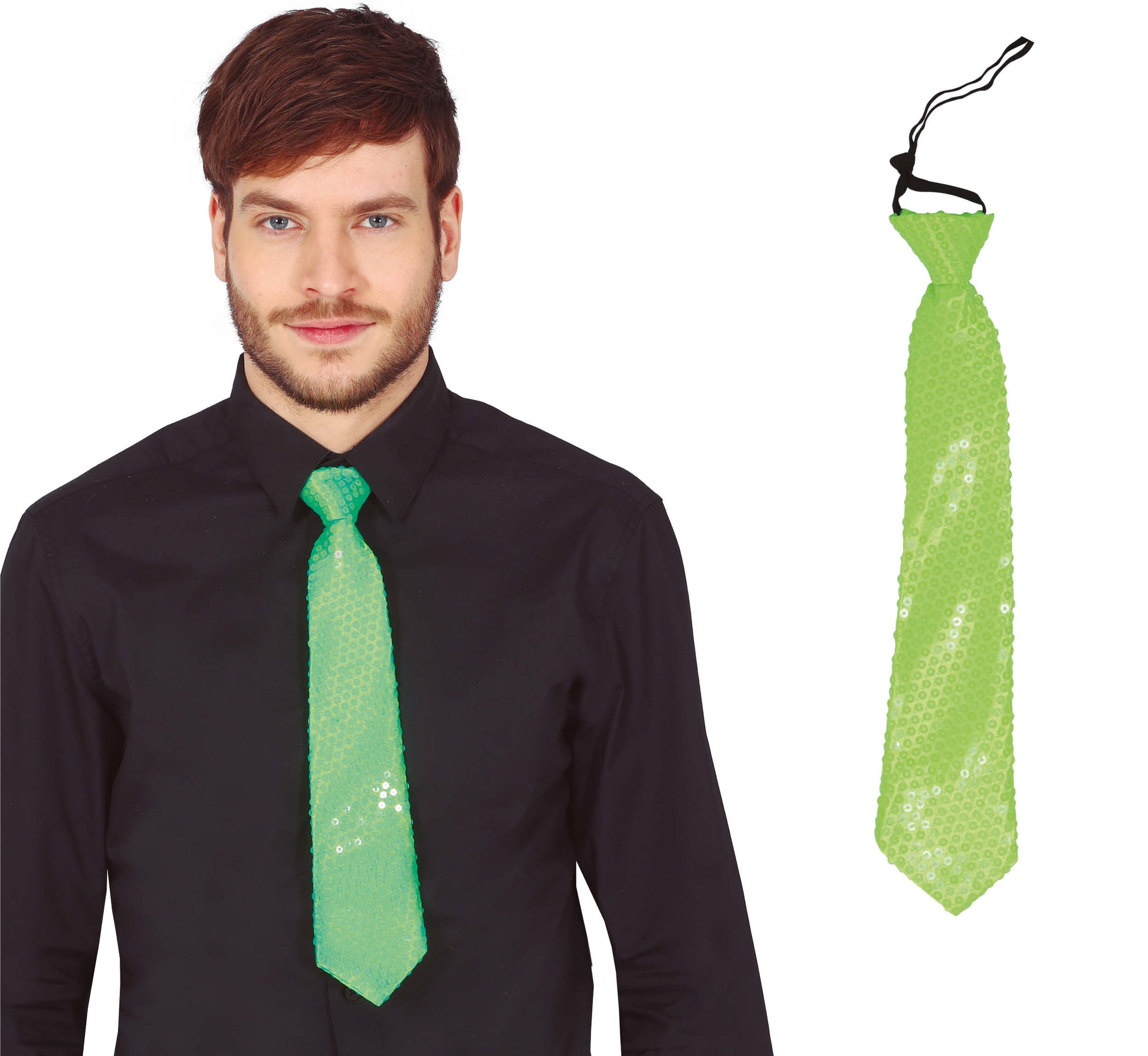 SEQUINS TIE 35 CM