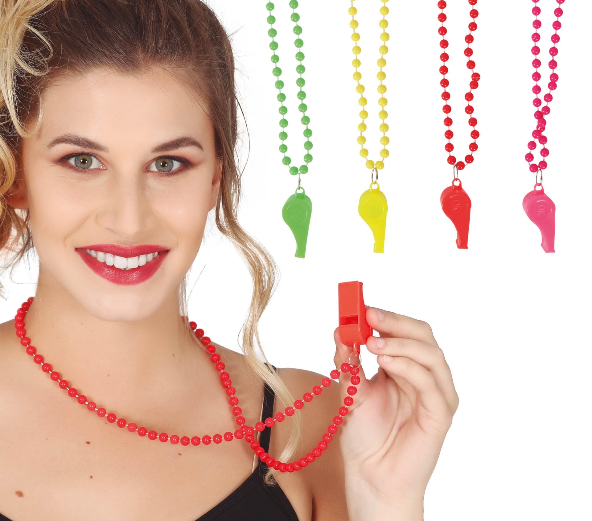 WHISTLE NECKLACE NEON ASSORTED