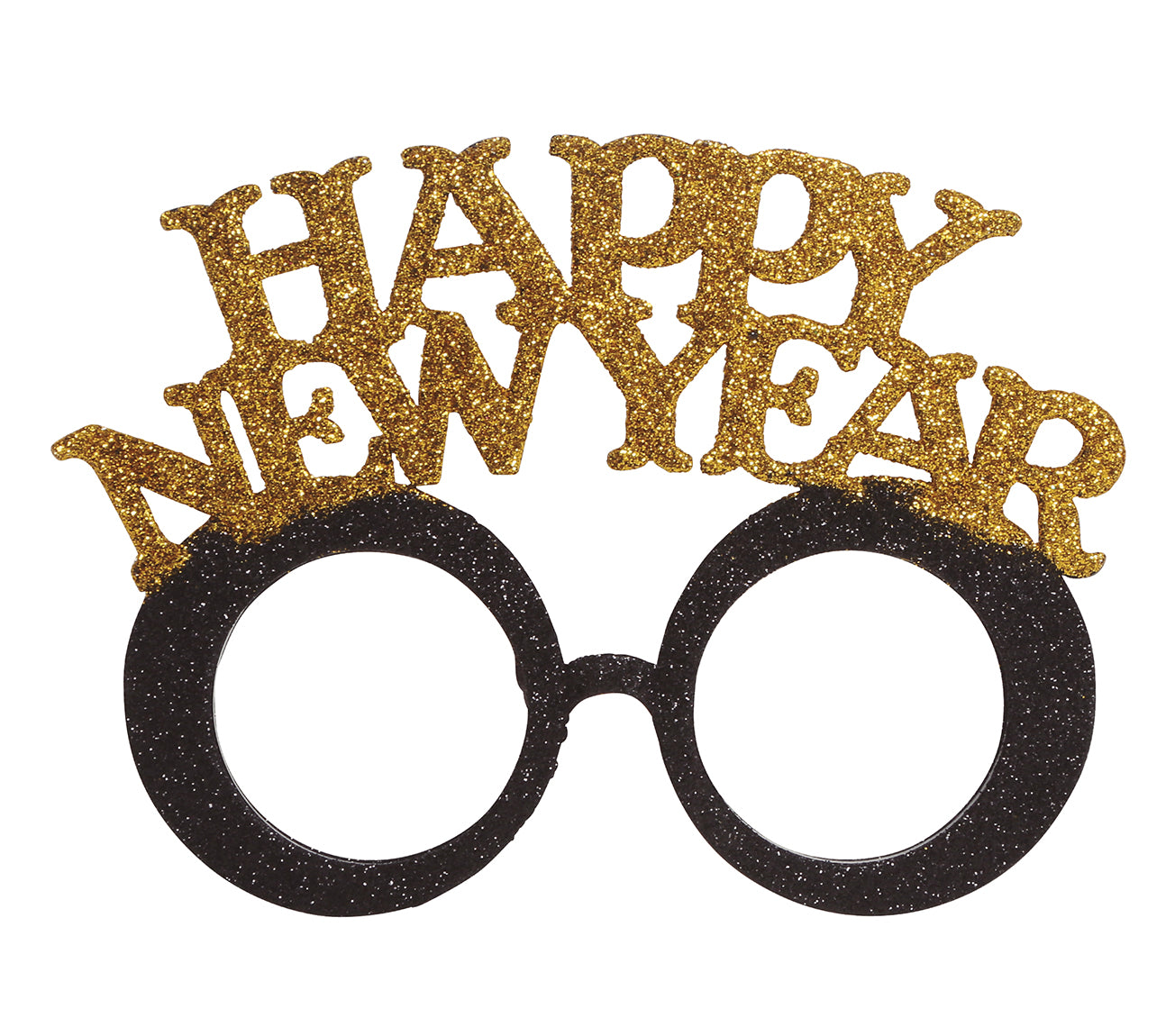 "HAPPY NEW YEAR" GLASSES SILVER AND GOLD