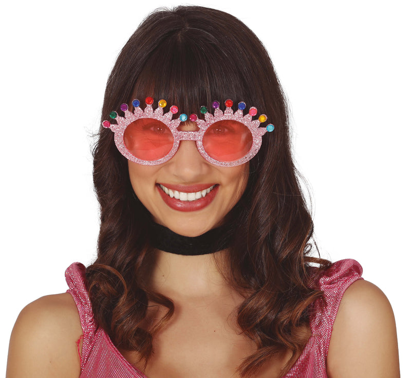 GLITTER GLASSES PINK