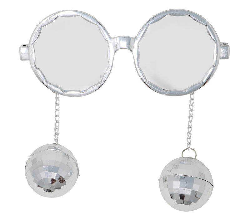 GLASSES WITH BALLS SILVER