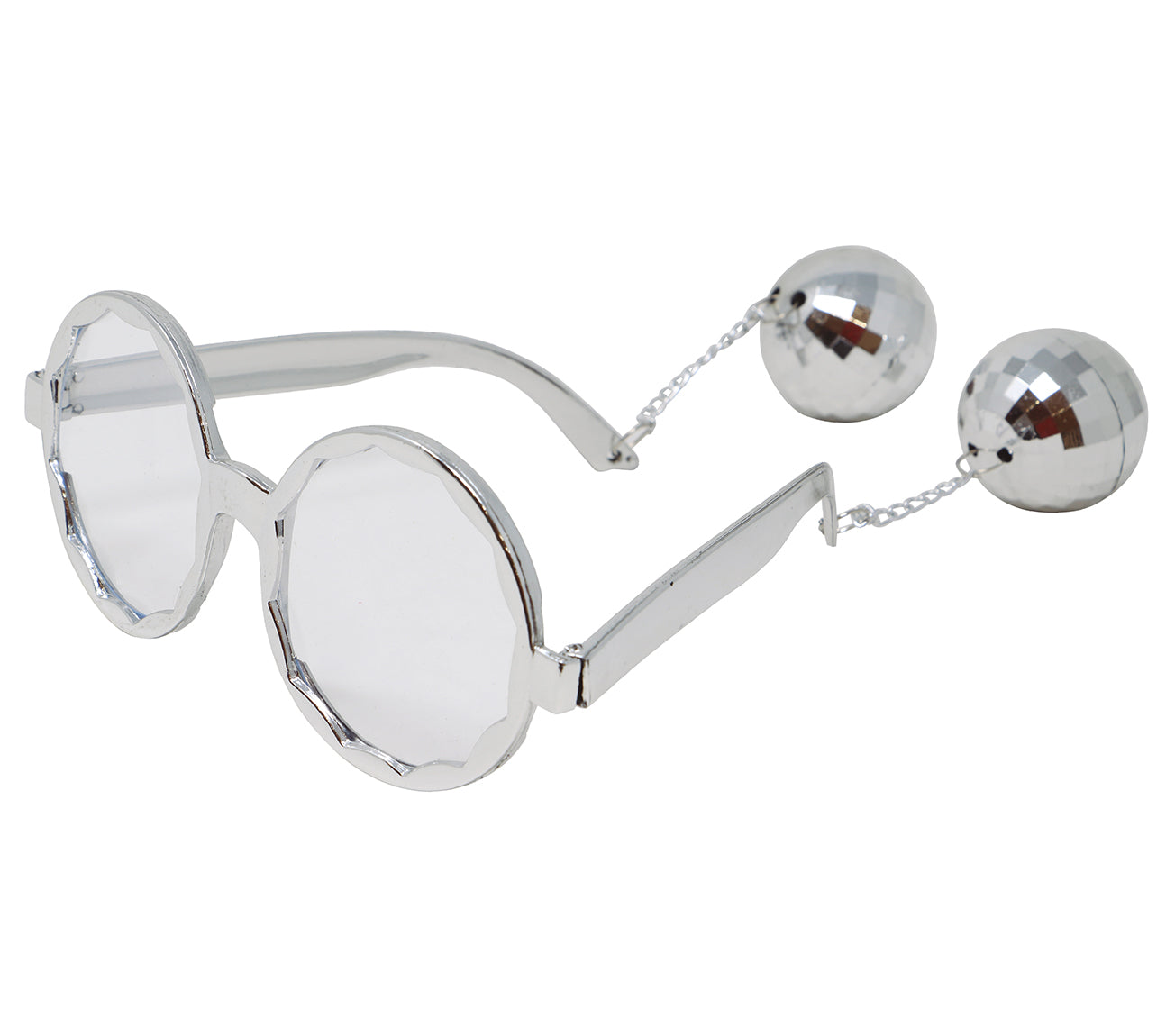 GLASSES WITH BALLS SILVER