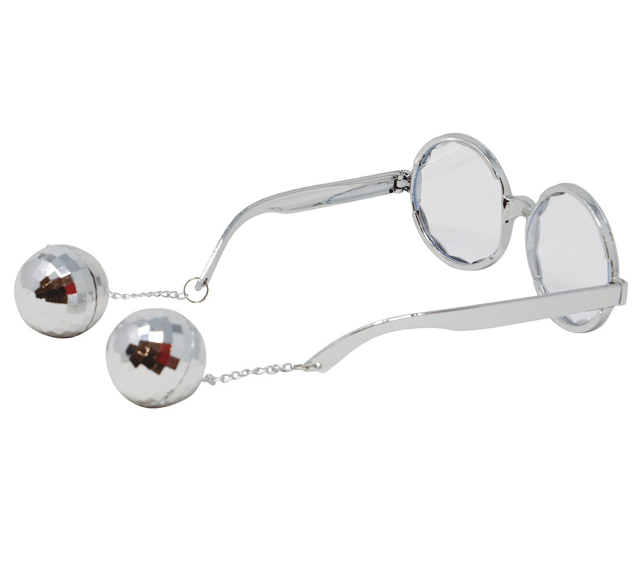 GLASSES WITH BALLS SILVER