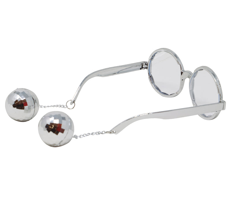 GLASSES WITH BALLS SILVER