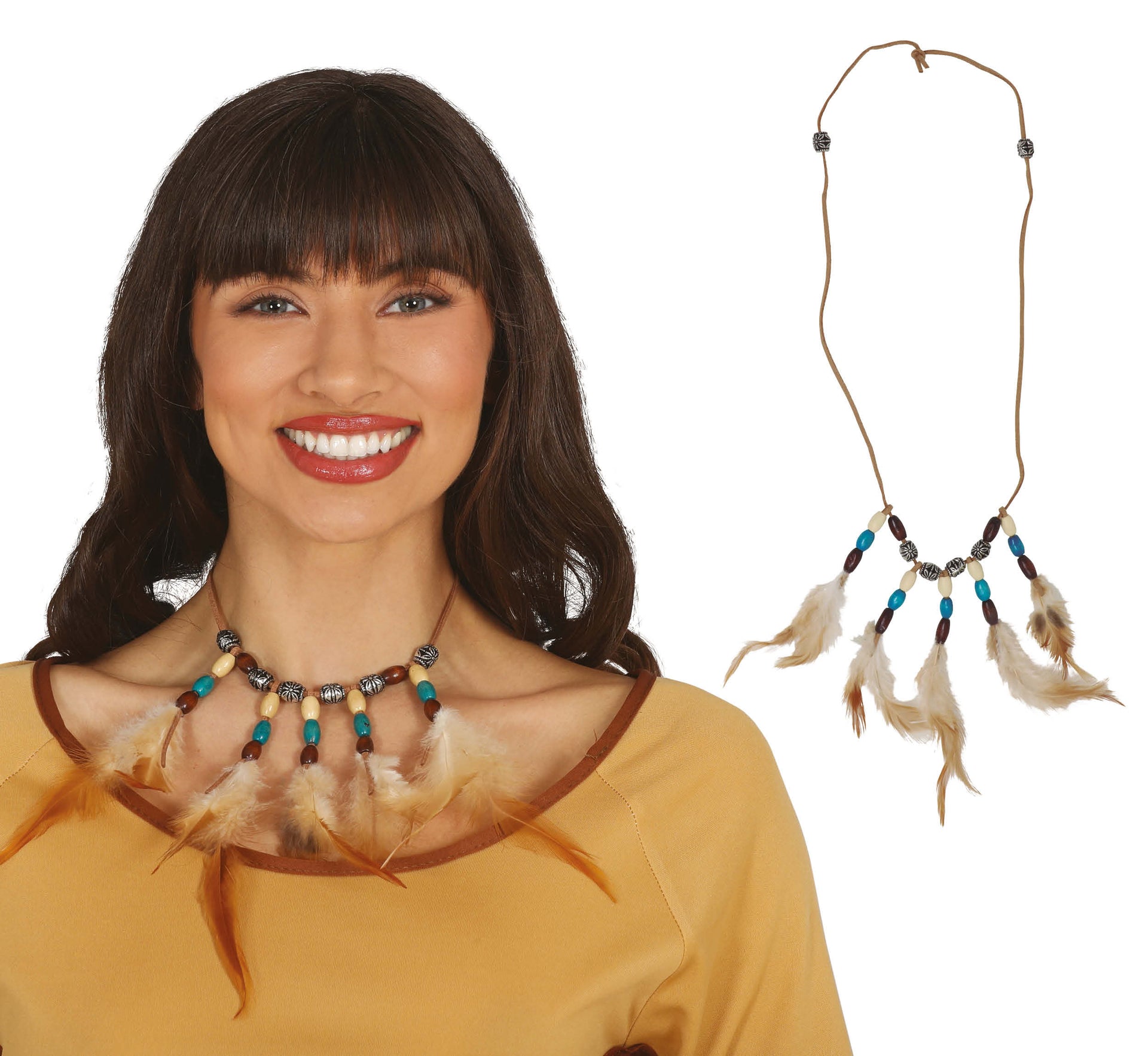 INDIAN FEATHERED CHOKER