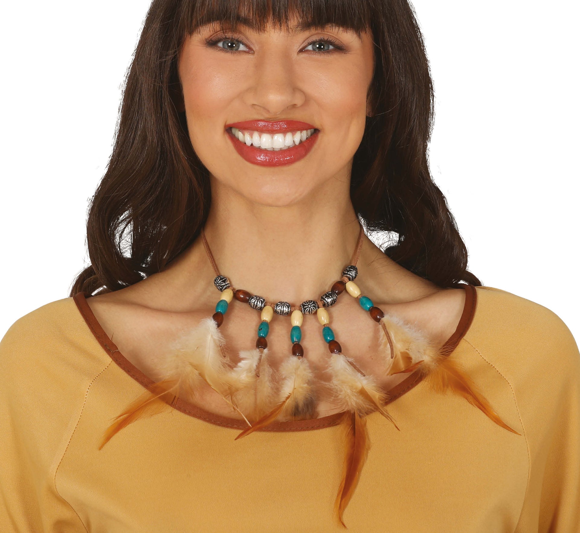 INDIAN FEATHERED CHOKER