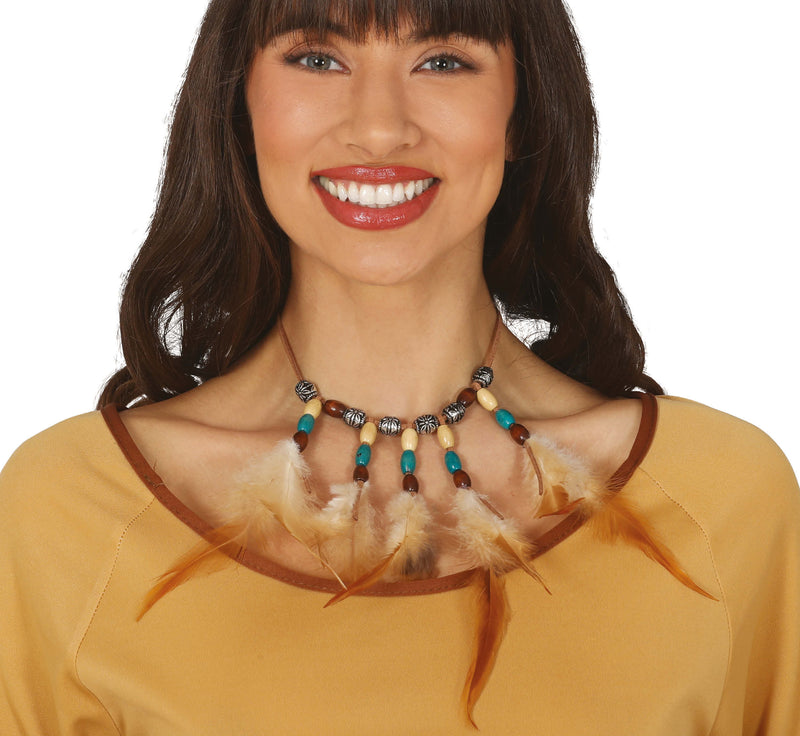 INDIAN FEATHERED CHOKER