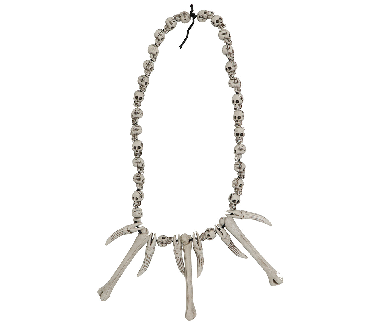 NECKLACE CAVEMAN WITH SKULL AND CROSSBONES