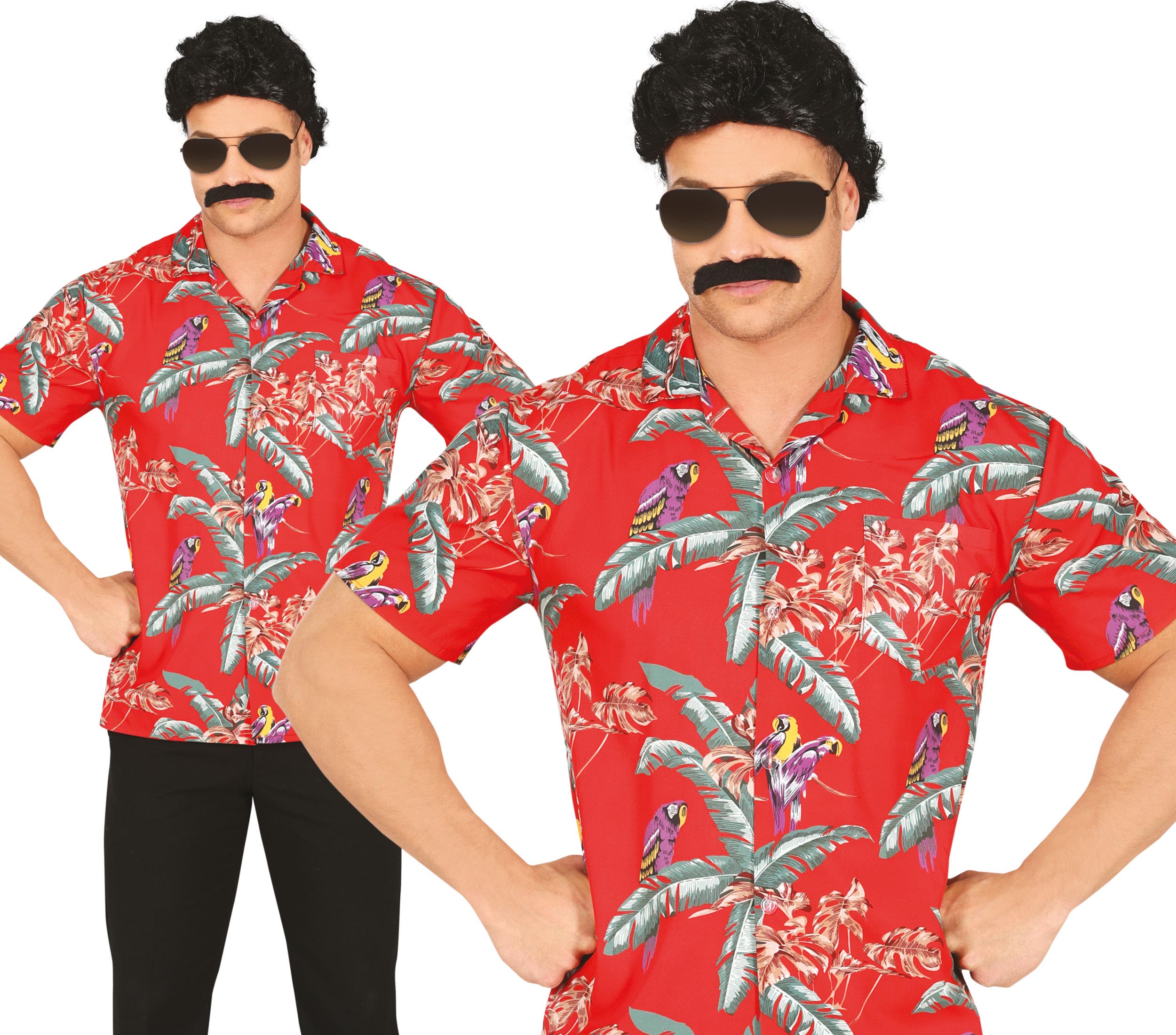 HAWAIIAN SHIRT PARROTS