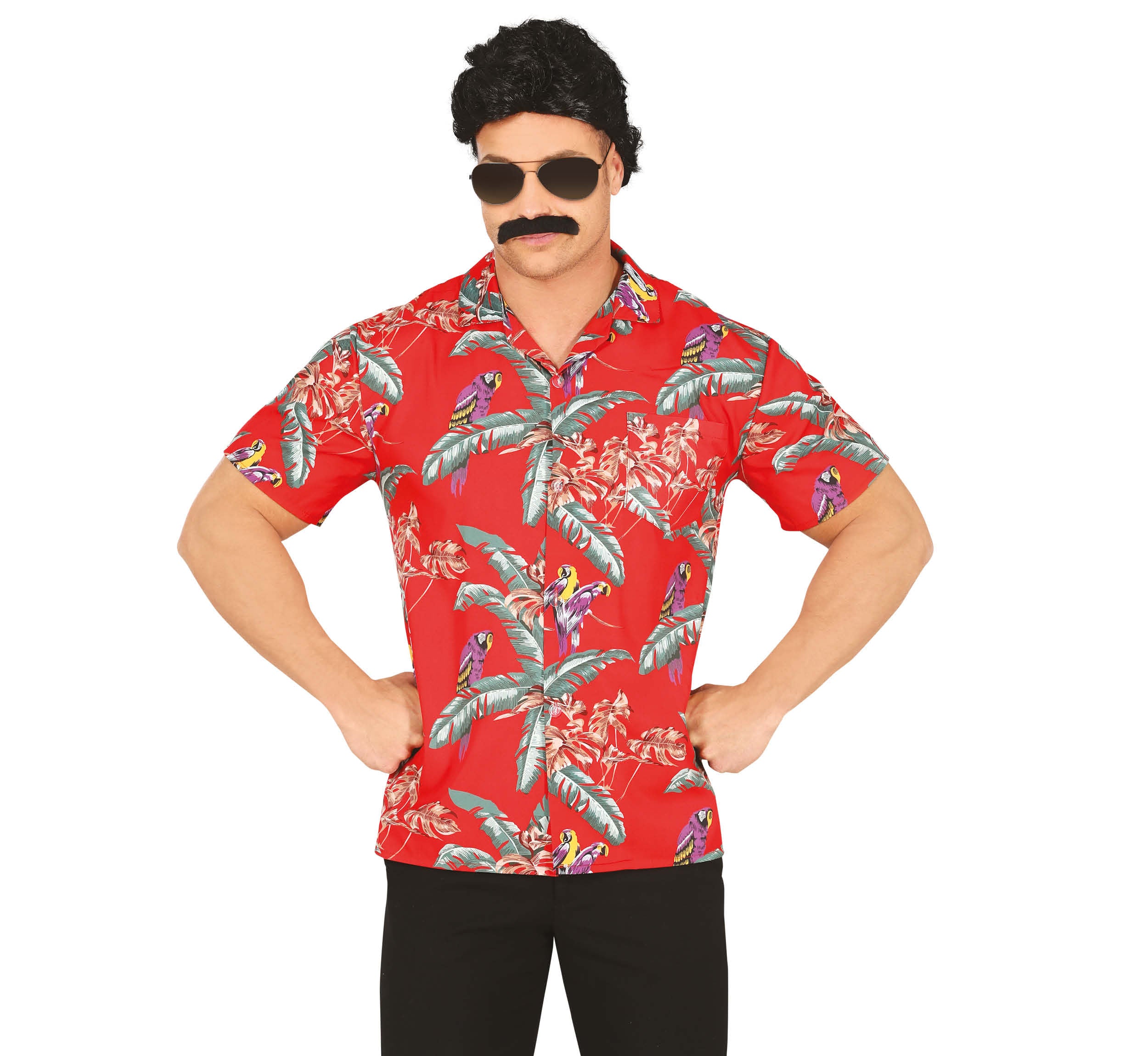 HAWAIIAN SHIRT PARROTS