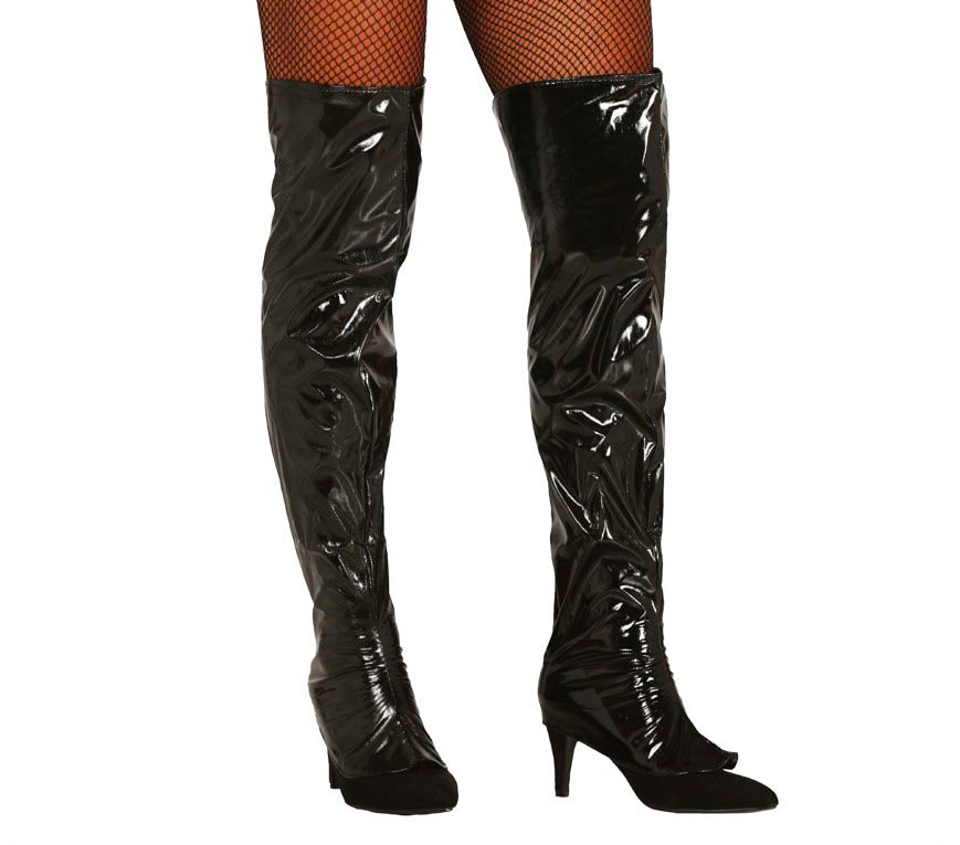 BLACK BOOT COVERS, 60 CMS