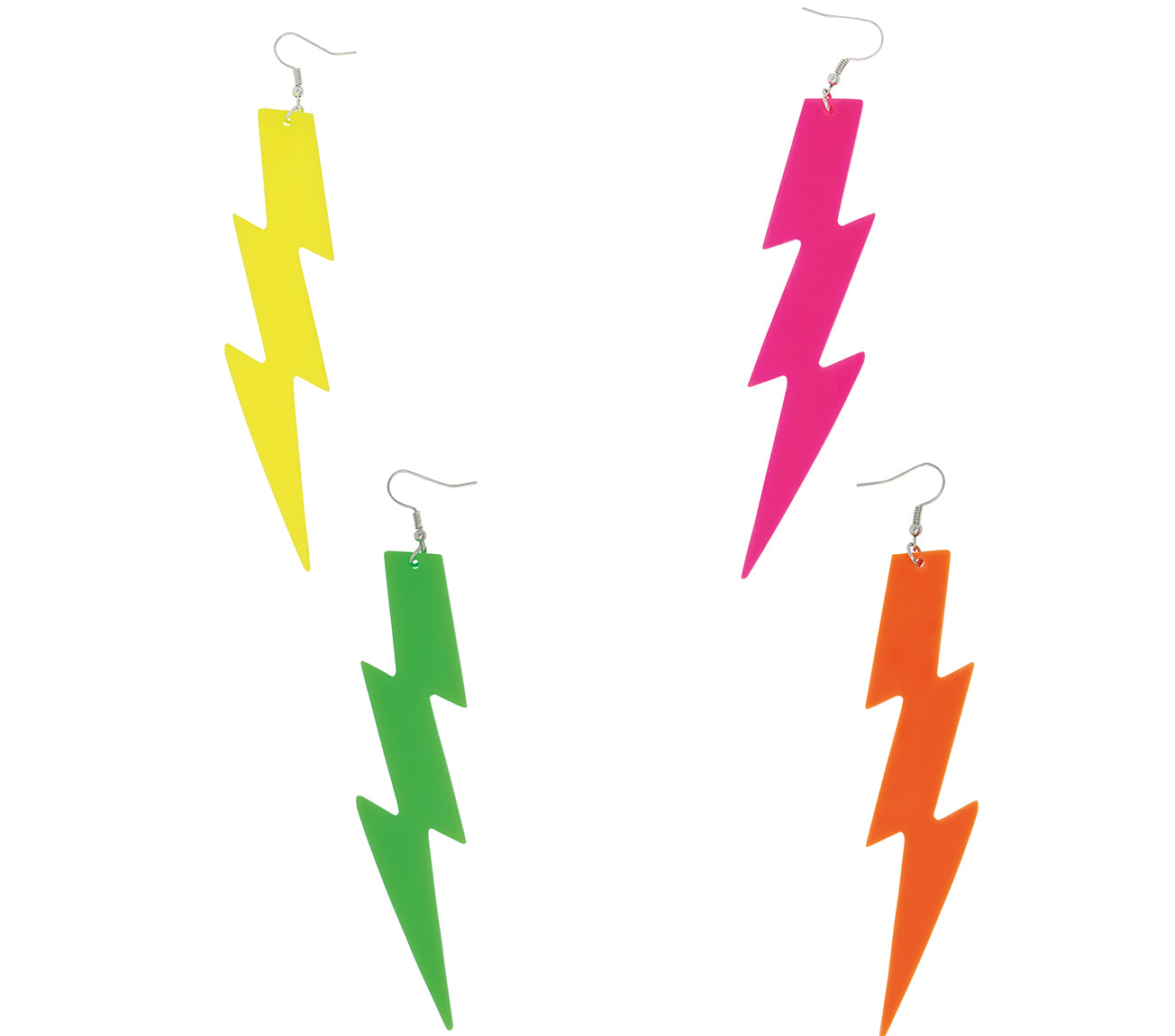 EARRINGS '80s NEON ASSORTED