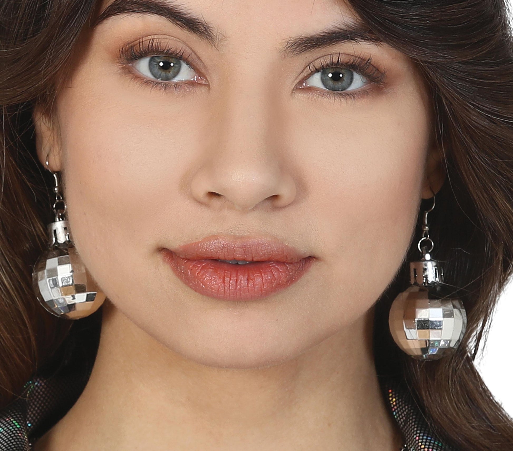 2 EARRINGS DISCO BALL '70s