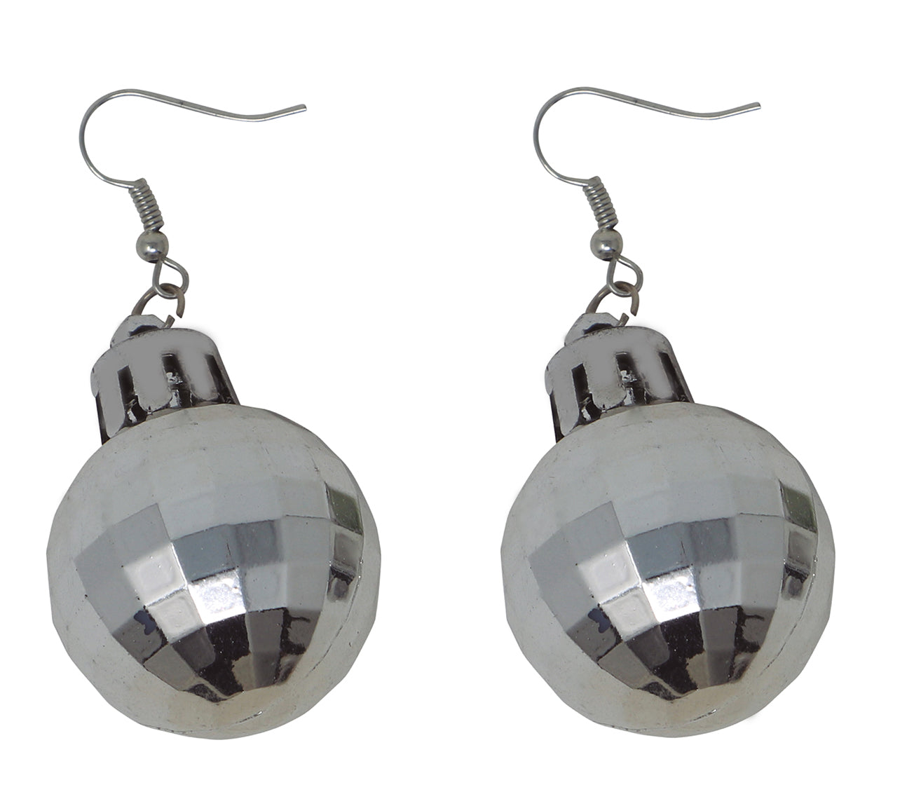 2 EARRINGS DISCO BALL '70s