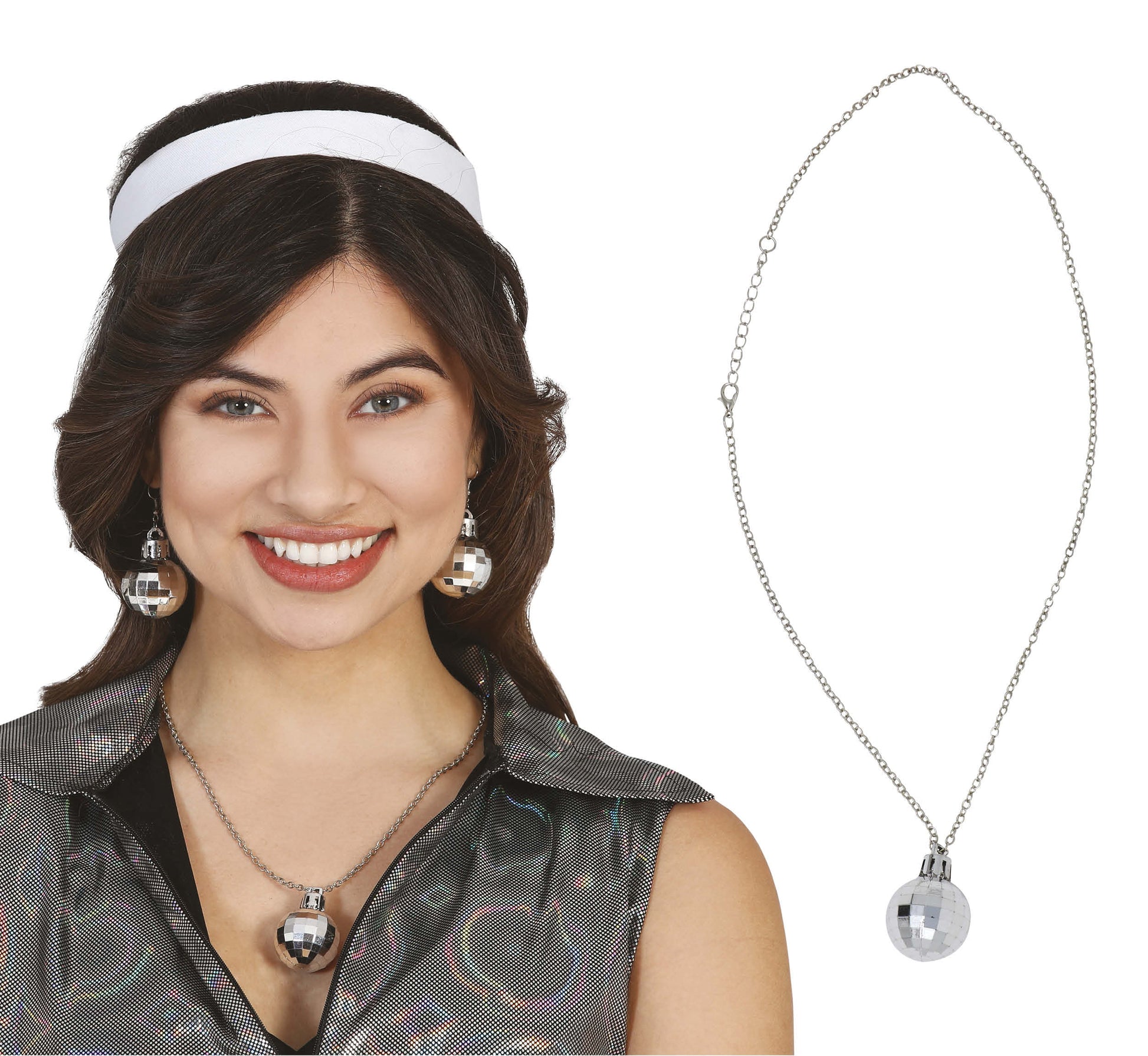 DISCO BALL NECKLACE '70s