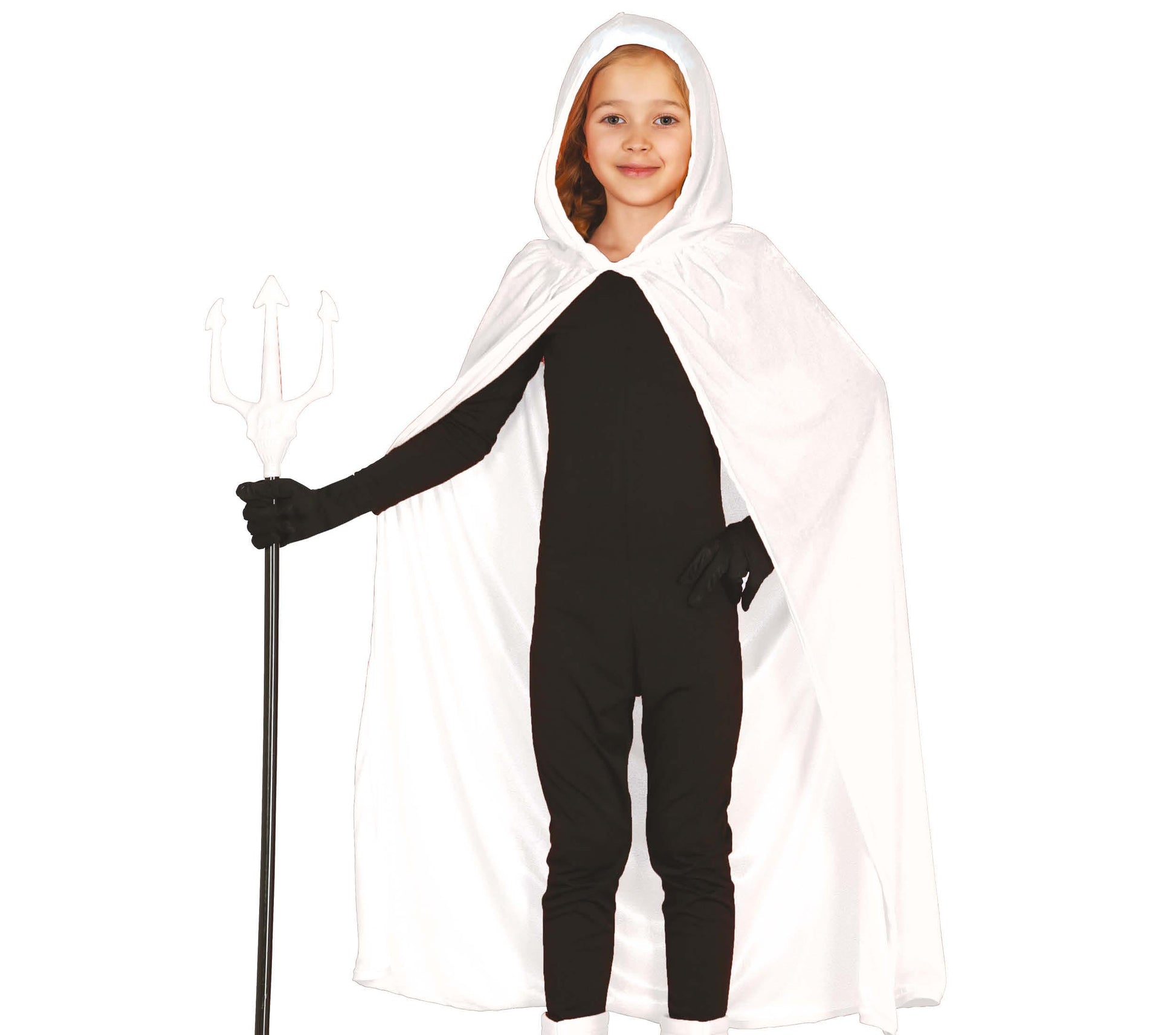 VELVET HOODED CAPE WITH HOOD, 100 CM