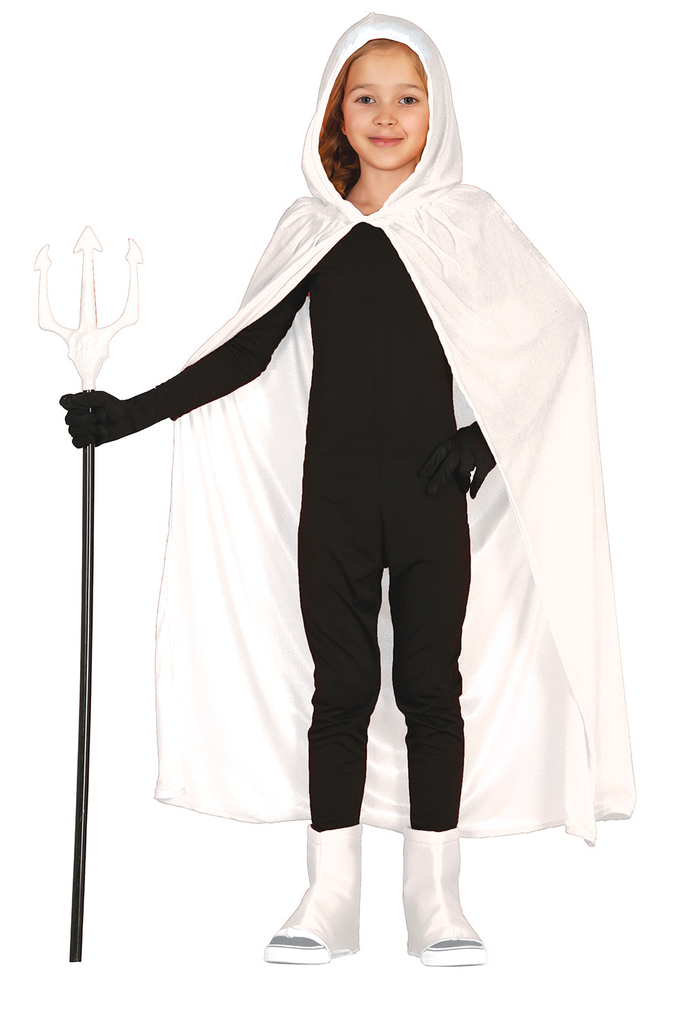 VELVET HOODED CAPE WITH HOOD, 100 CM