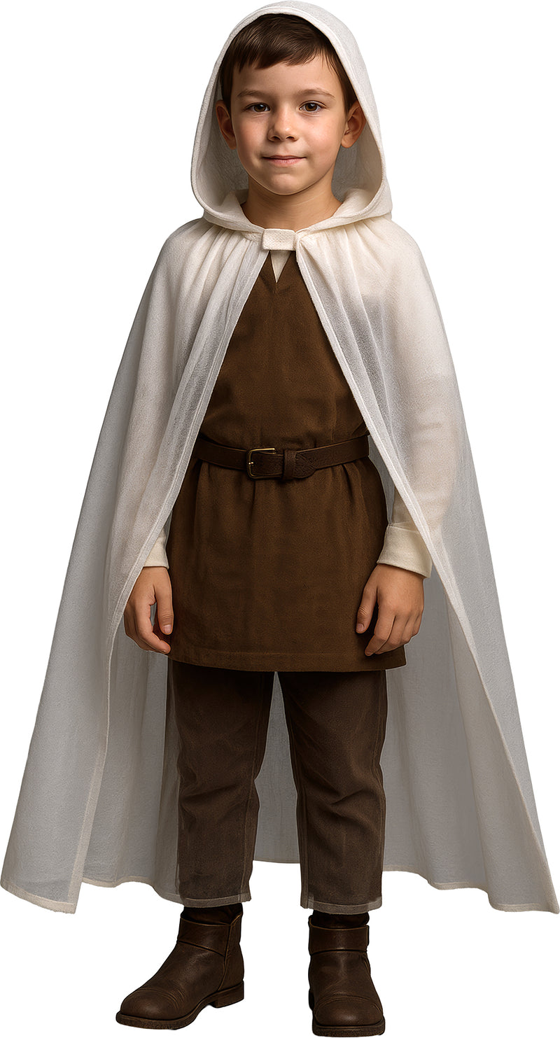 VELVET HOODED CAPE WITH HOOD, 100 CM