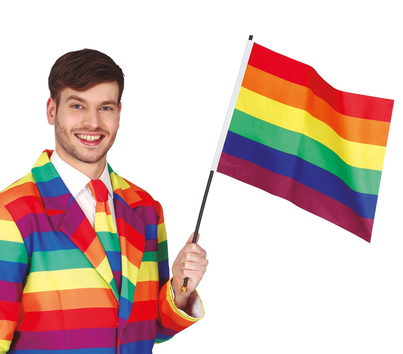 FLAG WITH RAINBOW POLE 35X45 CMS
