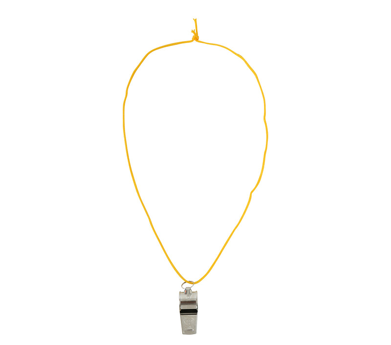 4 METAL WHISTLE WITH ROPE