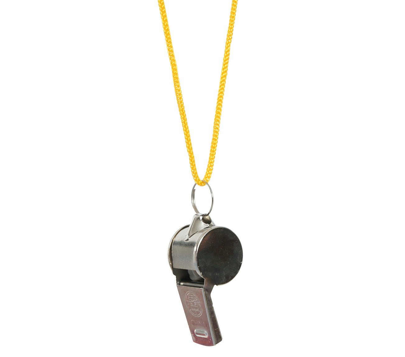 4 METAL WHISTLE WITH ROPE