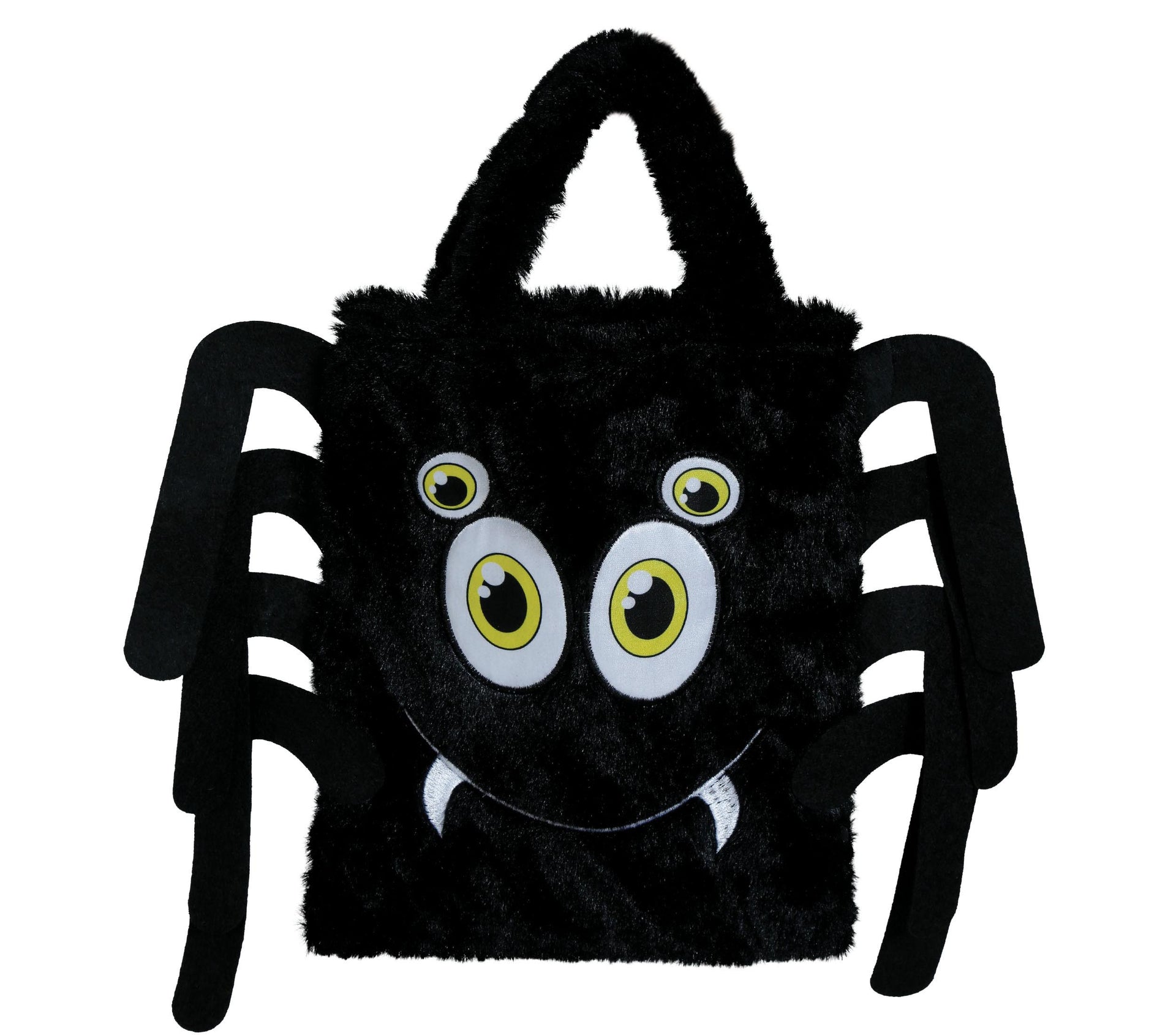 PLUSH BASKET SPIDER 19X23 CM
