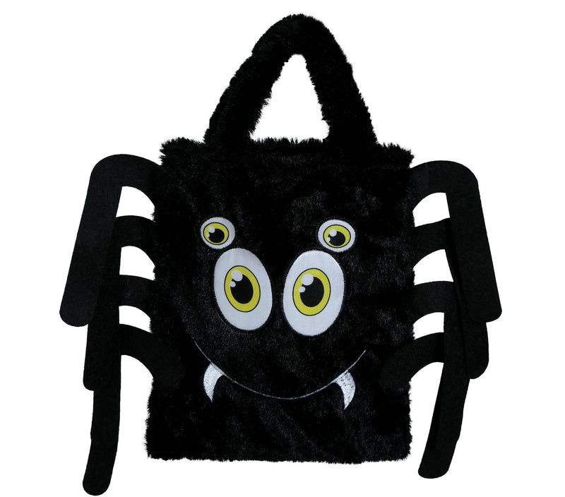 PLUSH BASKET SPIDER 19X23 CM