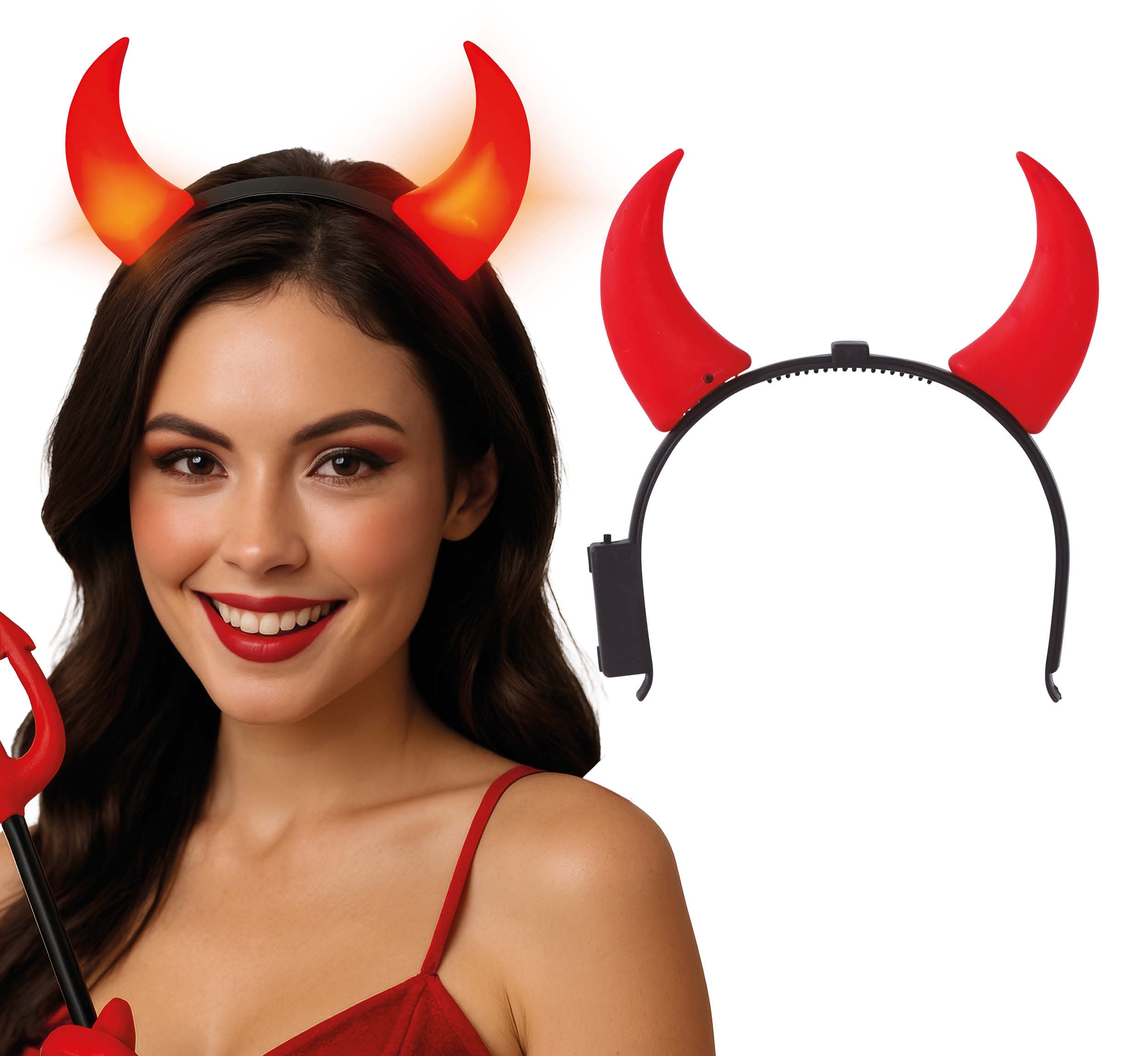 SHE-DEVIL TIARA WITH LIGHT