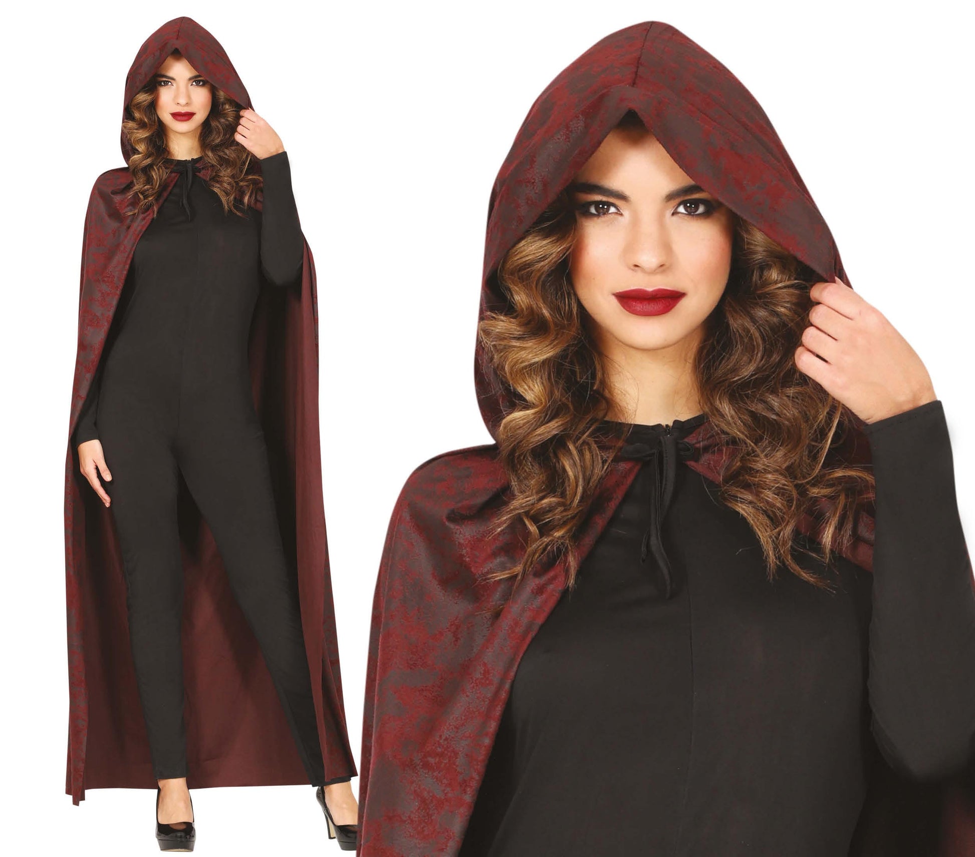BROWN CAPE WITH HOOD 130 CMS