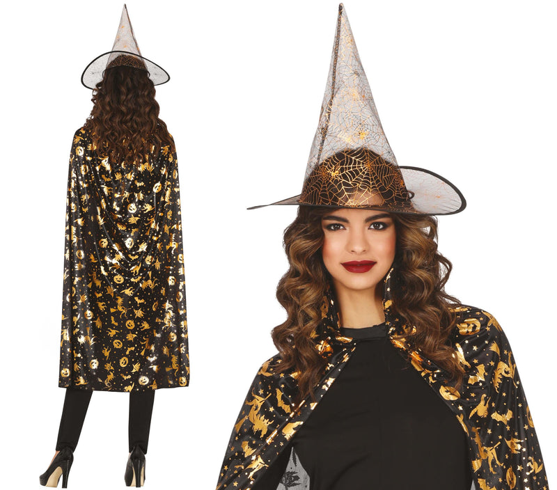 HAT AND CAPE WITH SET 110 CM ADULT