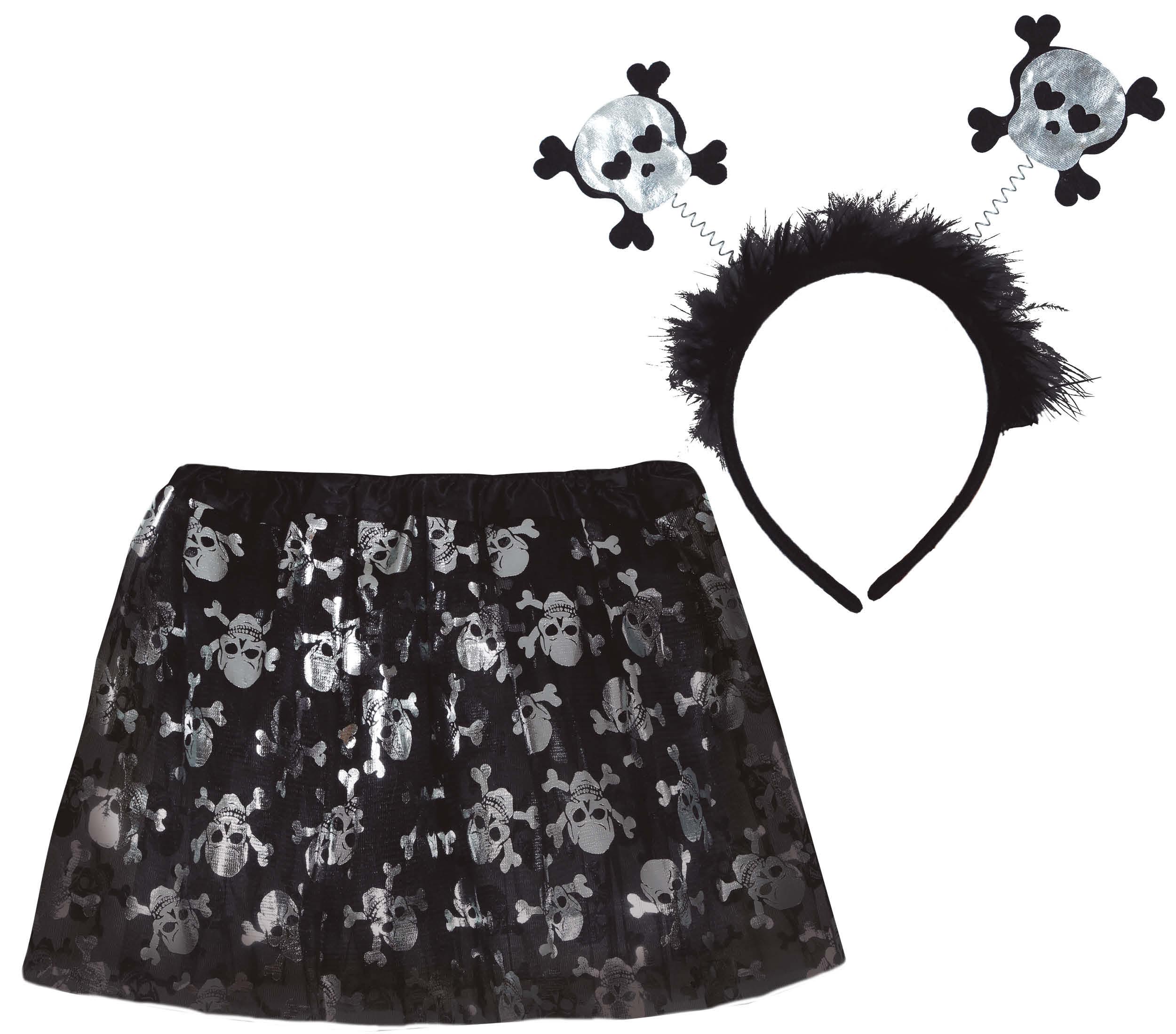 SKULLS PIRATE SET FOR CHILDREN 30 CM