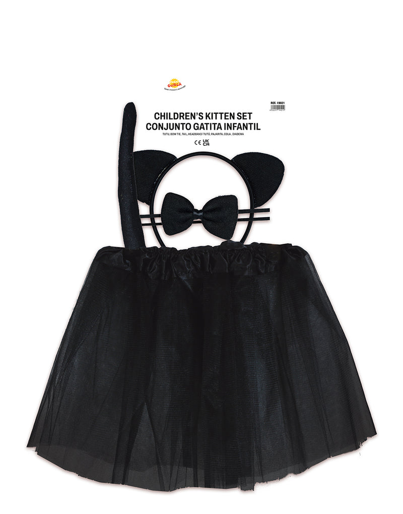 BLACK CAT SET FOR CHILDREN 30 CM