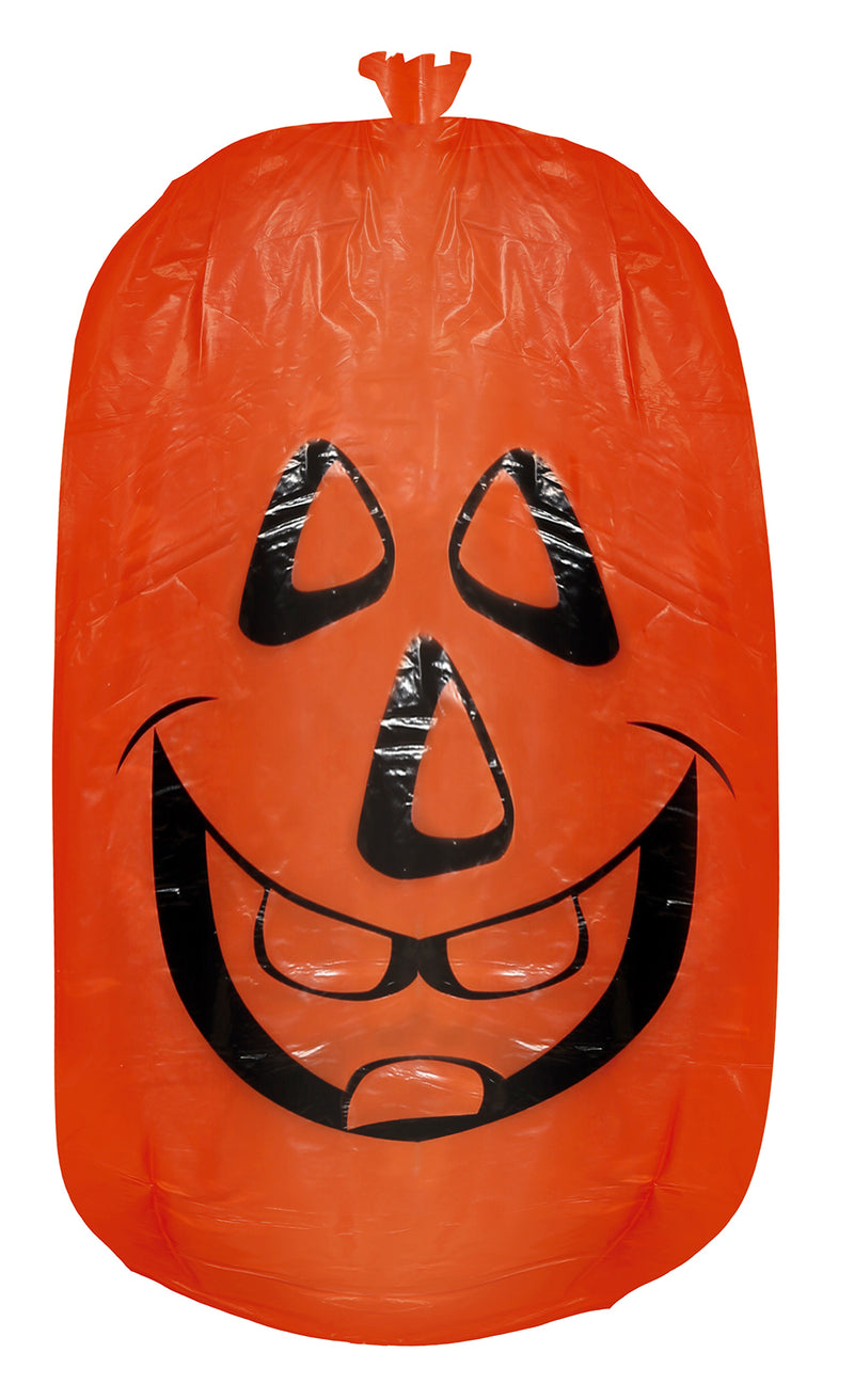 3 PUMPKIN DECO BAGS, 1X90X120, 2X60X90 CMS