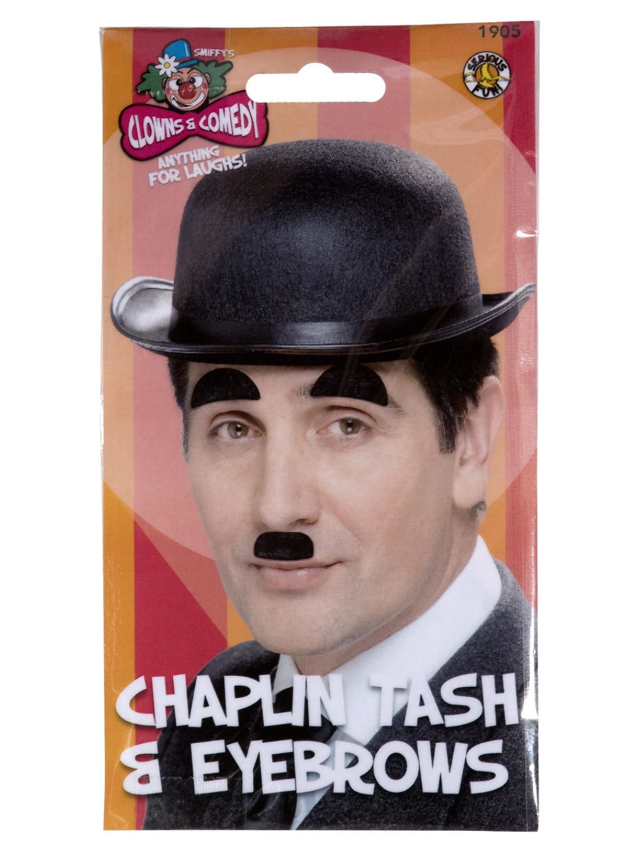 Chaplin Tash and Eyebrows, Black - 3