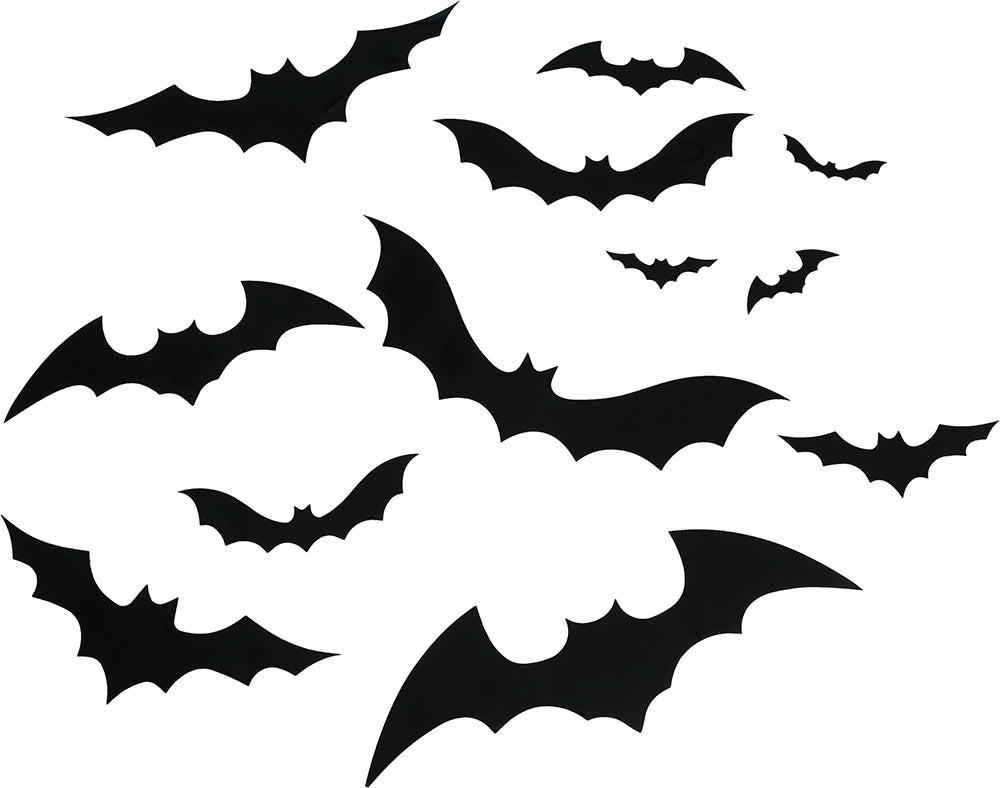12 BLACK SILHOUETTES, PVC