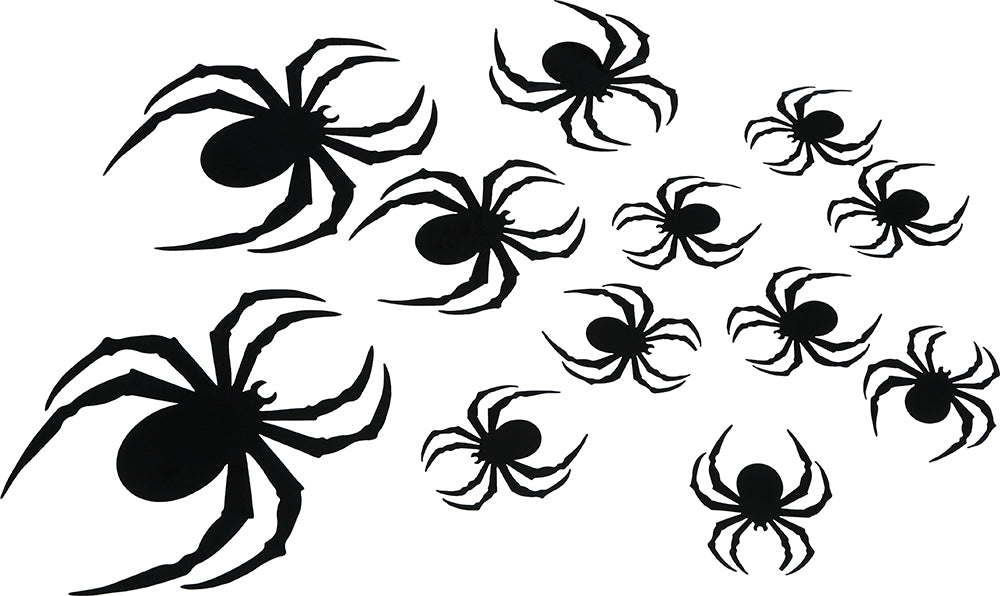 12 BLACK SILHOUETTES, PVC