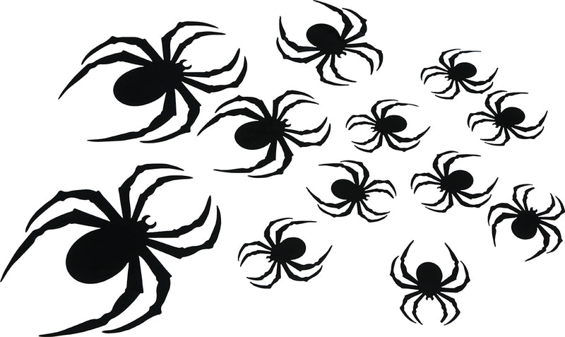 12 BLACK SILHOUETTES, PVC