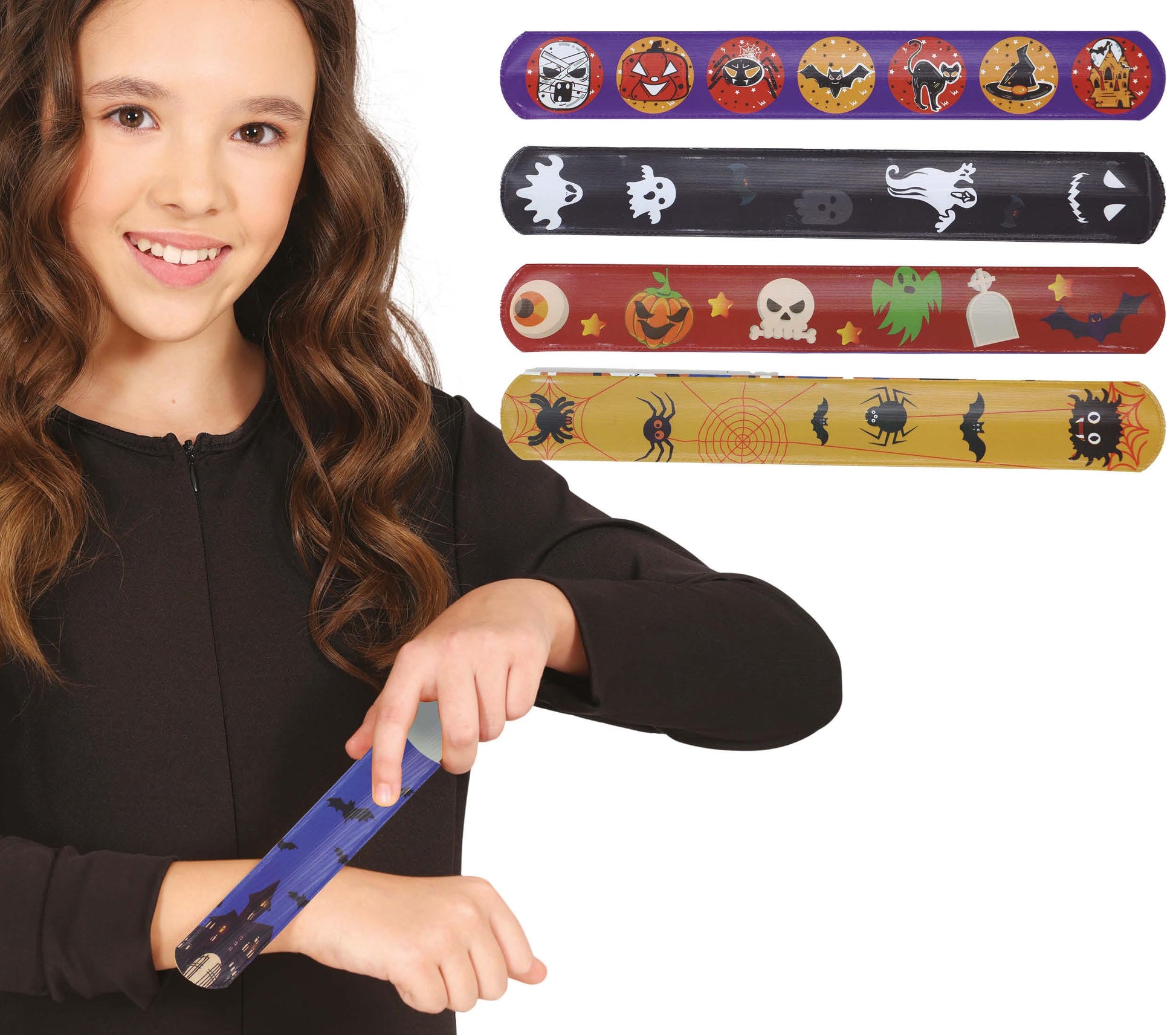 6 ASSORTED MAGNETIC HALLOWEEN BRACELETS