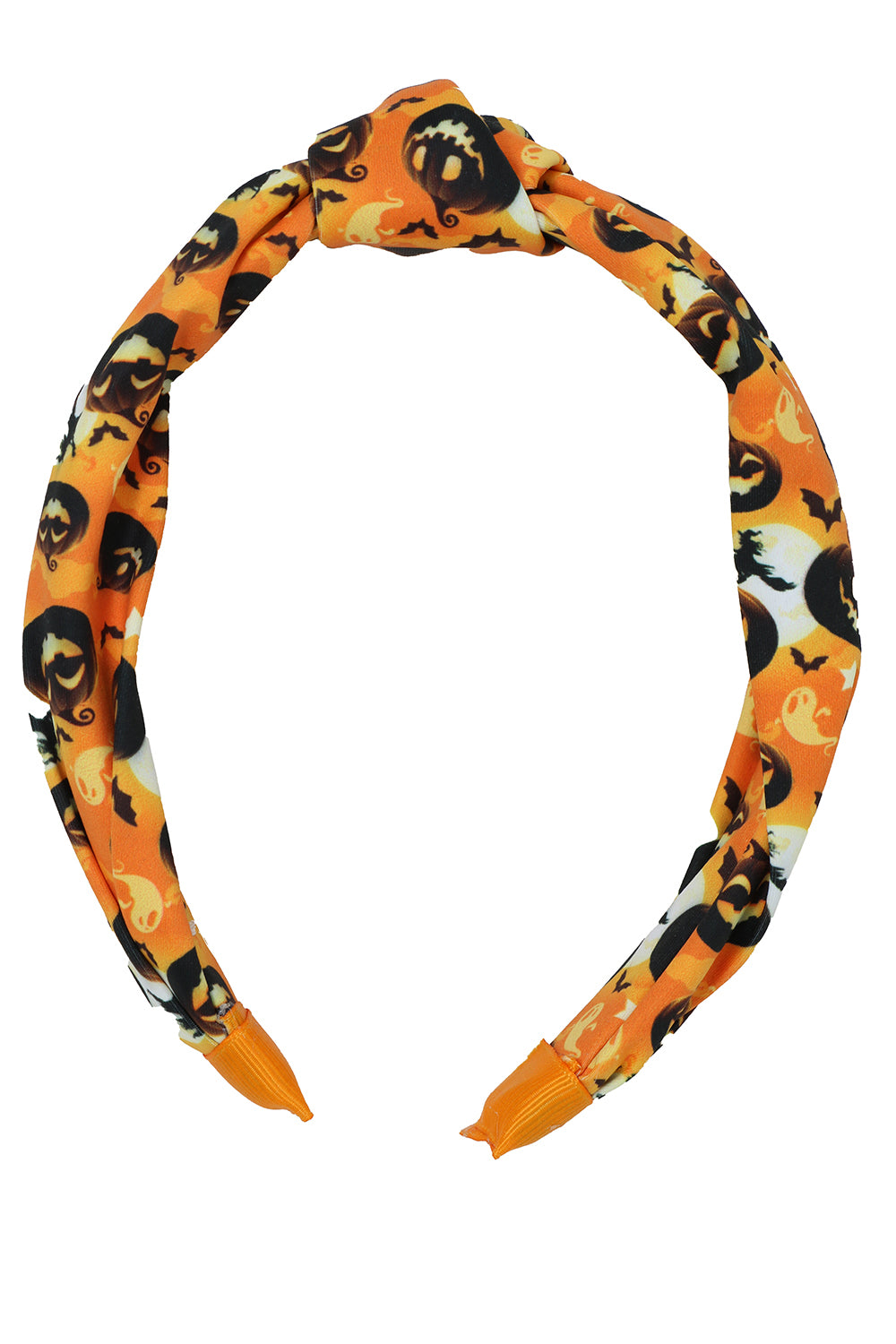 ORANGE PUMPKINS FABRIC HEADBAND